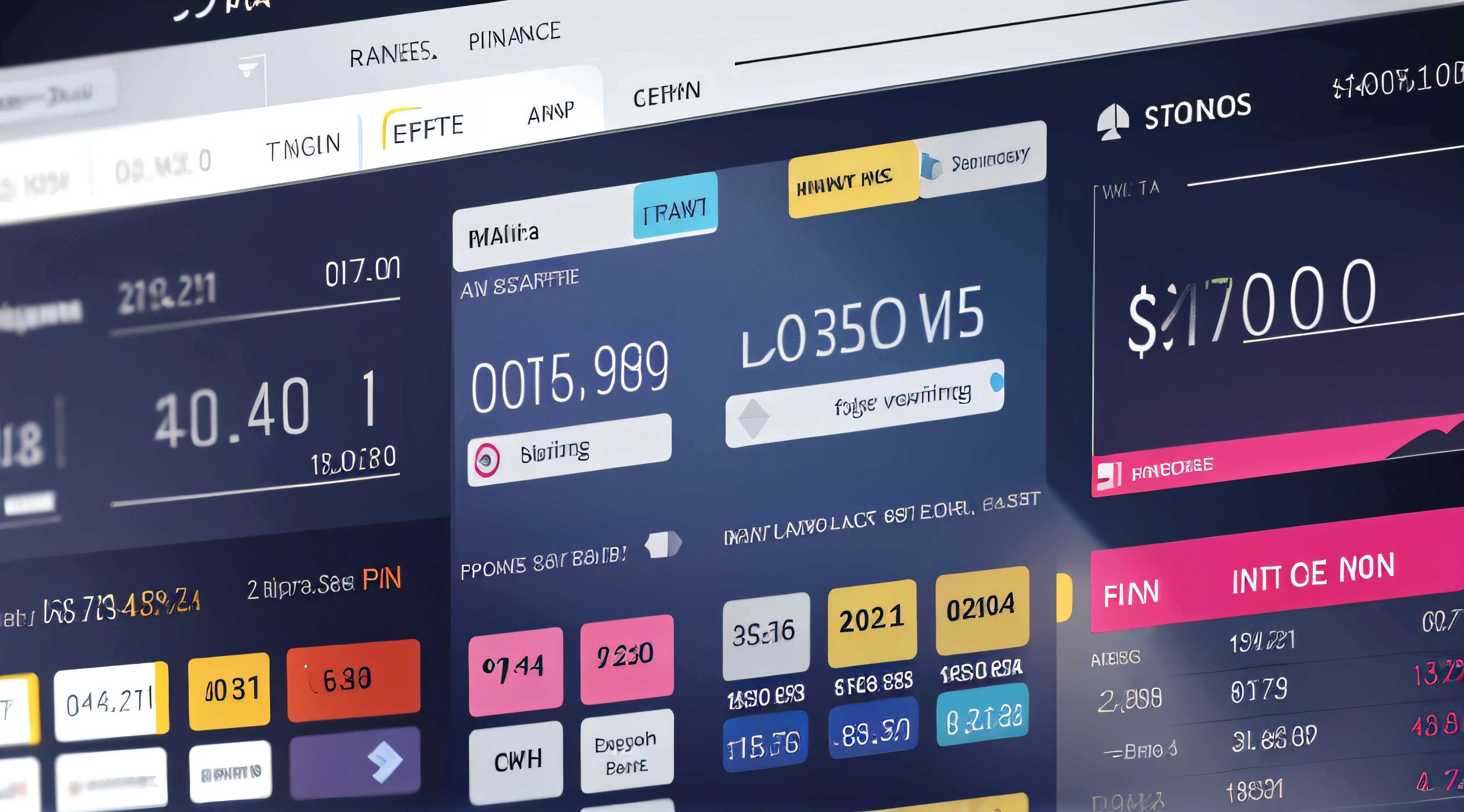 finance data, no people