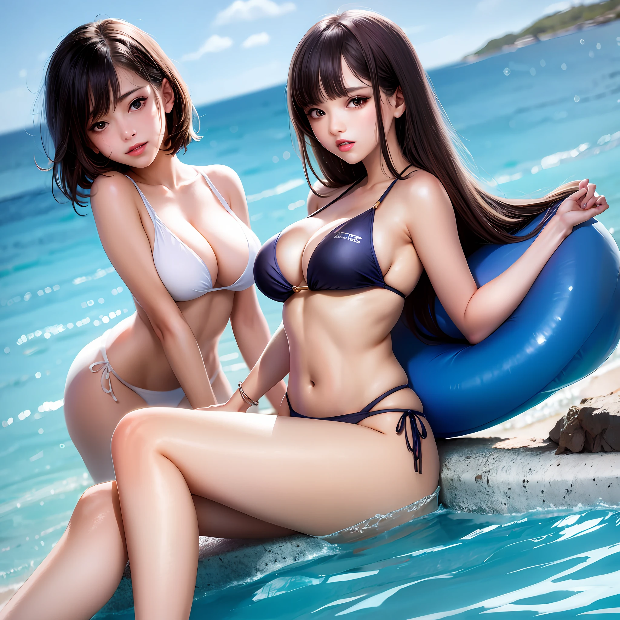 Swimsuit beautiful girl
