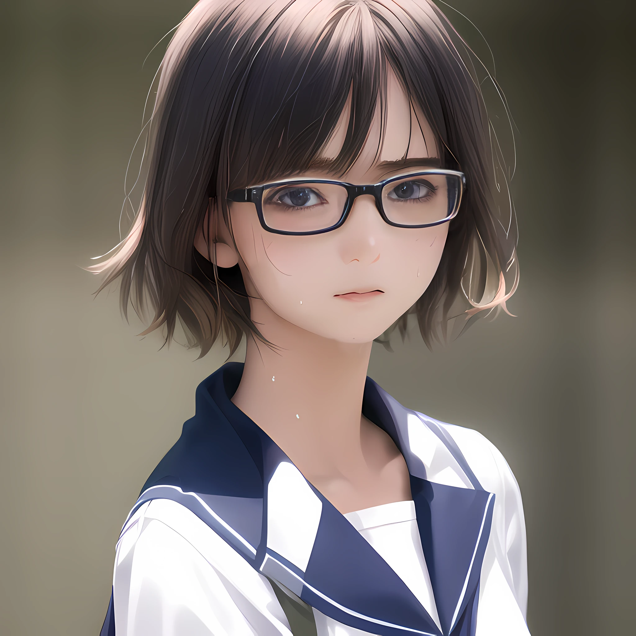 Anime - stylistic image of a woman in a sailor costume, photorealistic anime girl rendering, 3 d anime realistic, Makoto Shinkai. a digital rendering, Realistic anime 3 D style, Photorealistic anime, hyper realistic anime, Surrealism female students, Surrealism female students, Realistic young anime girl, render of a cute 3d anime girl