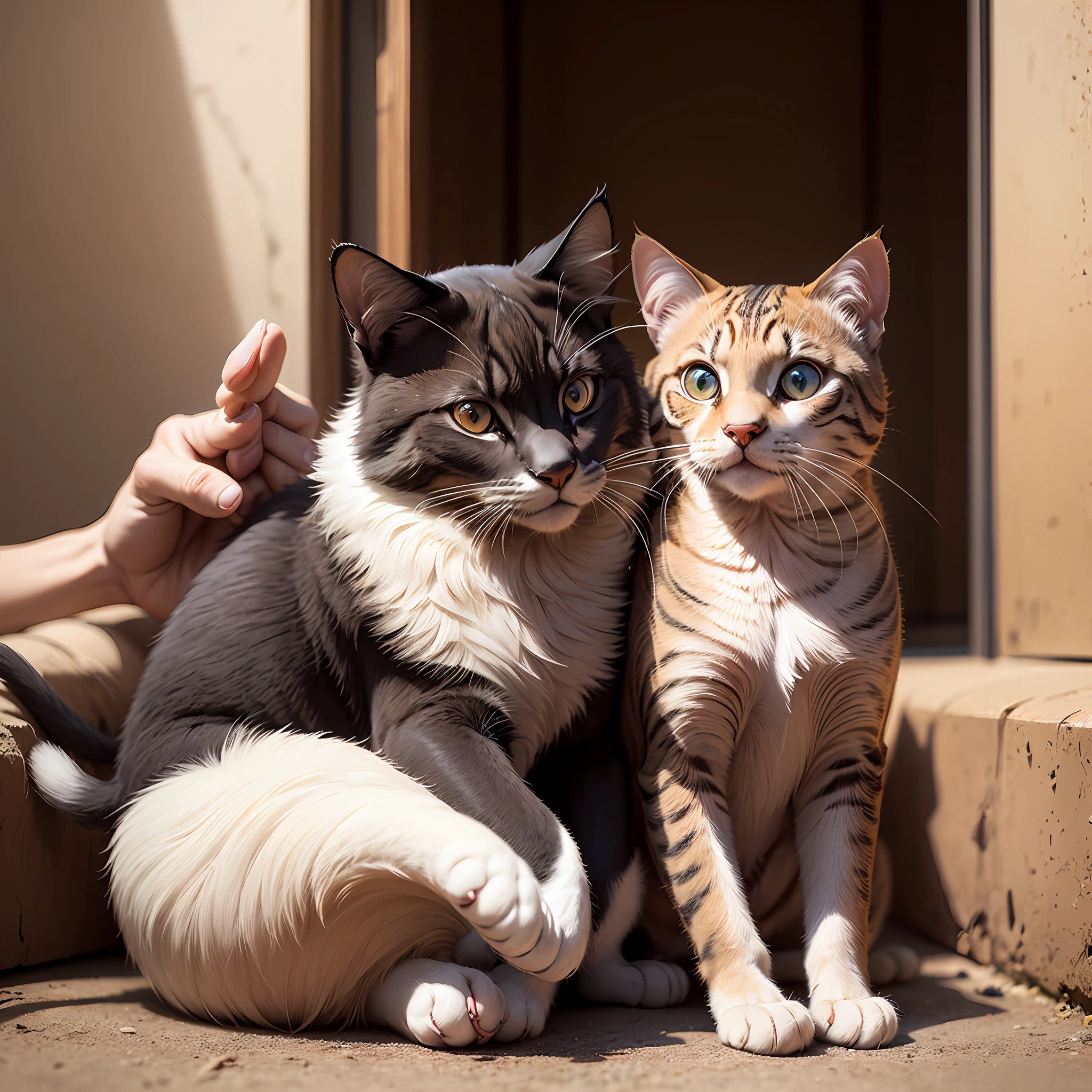 Desenhos de cachorro e gato na banheira, com espumas, imagem em png --auto