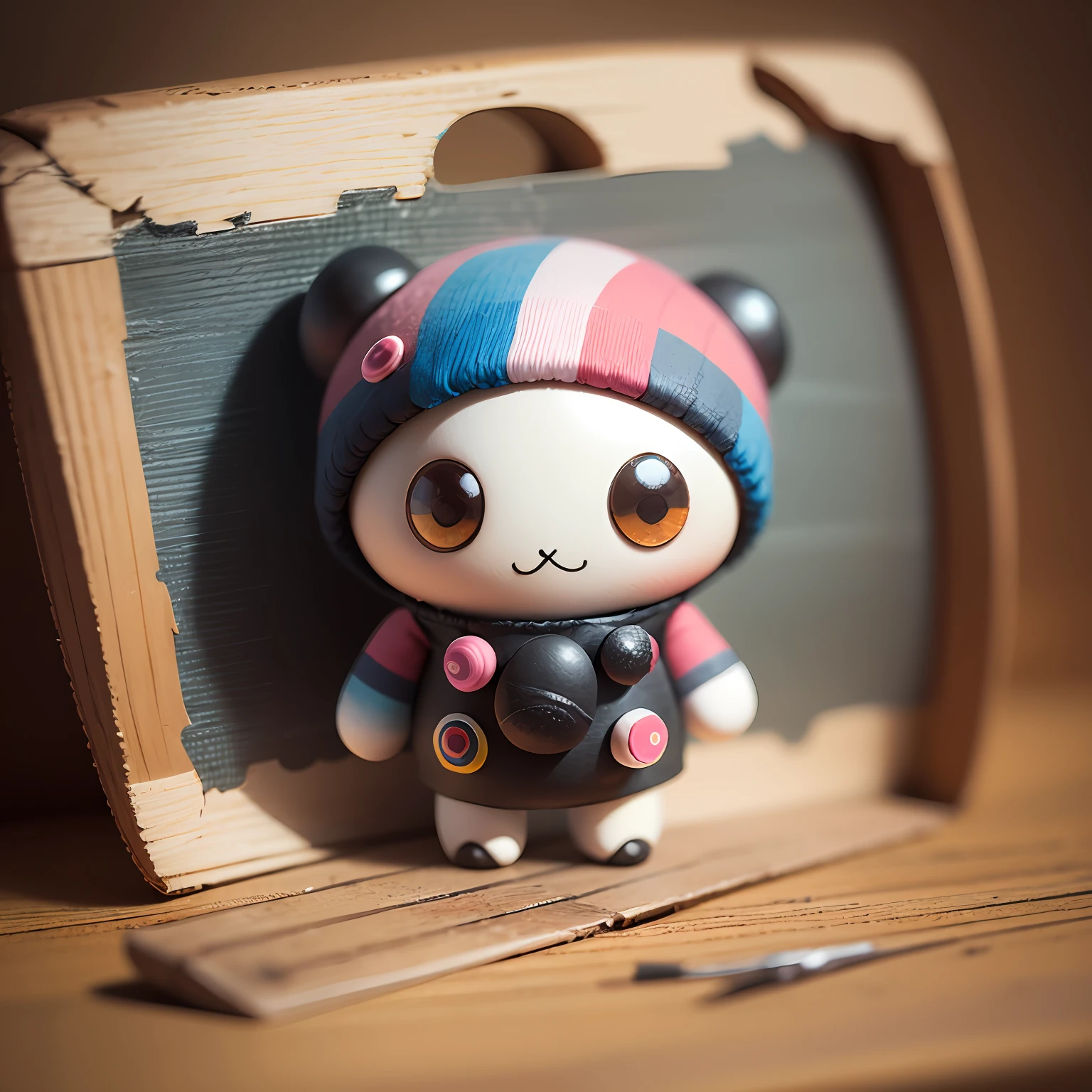 cute little Freak marshmallow creature, toyism style --auto --s2