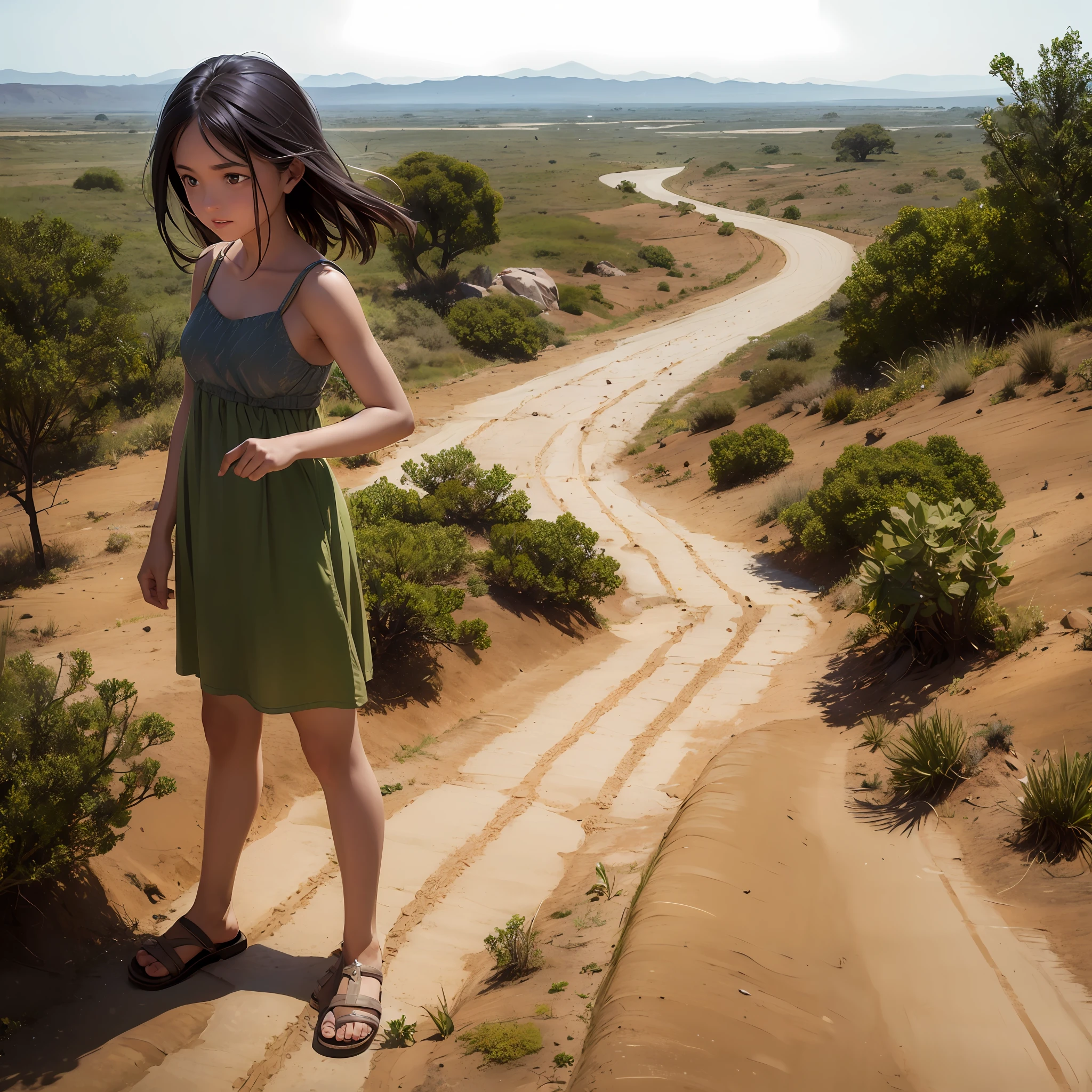 "The parched landscape, yearning for the soothing touch of rain, embodies the tale of drought and unwavering strength. A poignant portrayal of nature's plea for revival." --auto