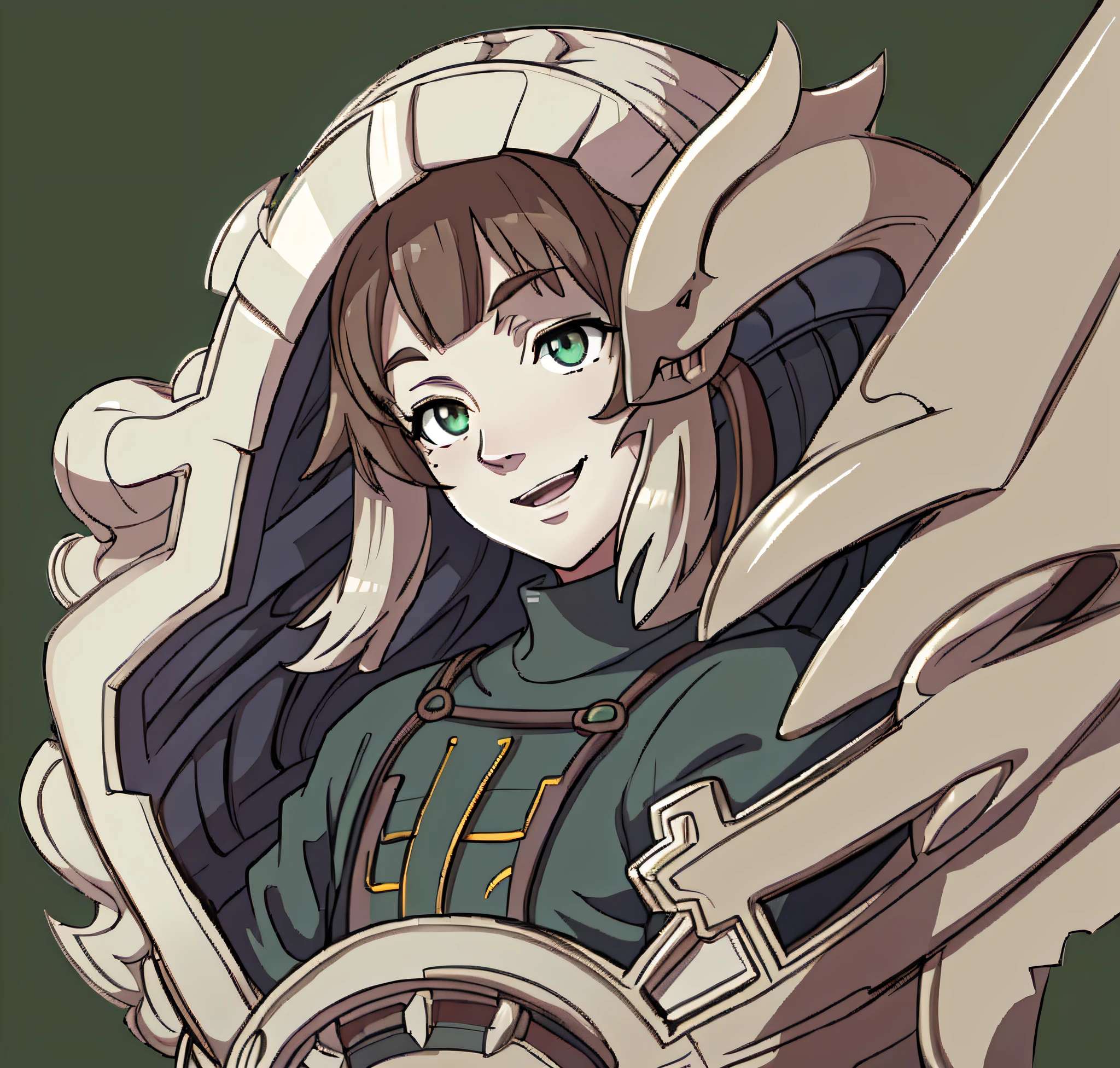 FE13, FE13 Style, Fire emblem, Fire emblem: awakening, SFW, (1 boy, solofocus:1.2), simple background, Green background, Excite Break Real Character Details、High-quality 3D character models、Advanced face animations、Depth-based ambient occlusion、brown haired、Character-focused post-processing effects、Side sweep bangs break reflectivity models、Asymmetric rendering of faces、Facial Hair Rendering、Dynamic skin aging、Detailed ear shading、Advanced freckle and mole rendering、Color harmony、(A detailed eye+faces:1.3)