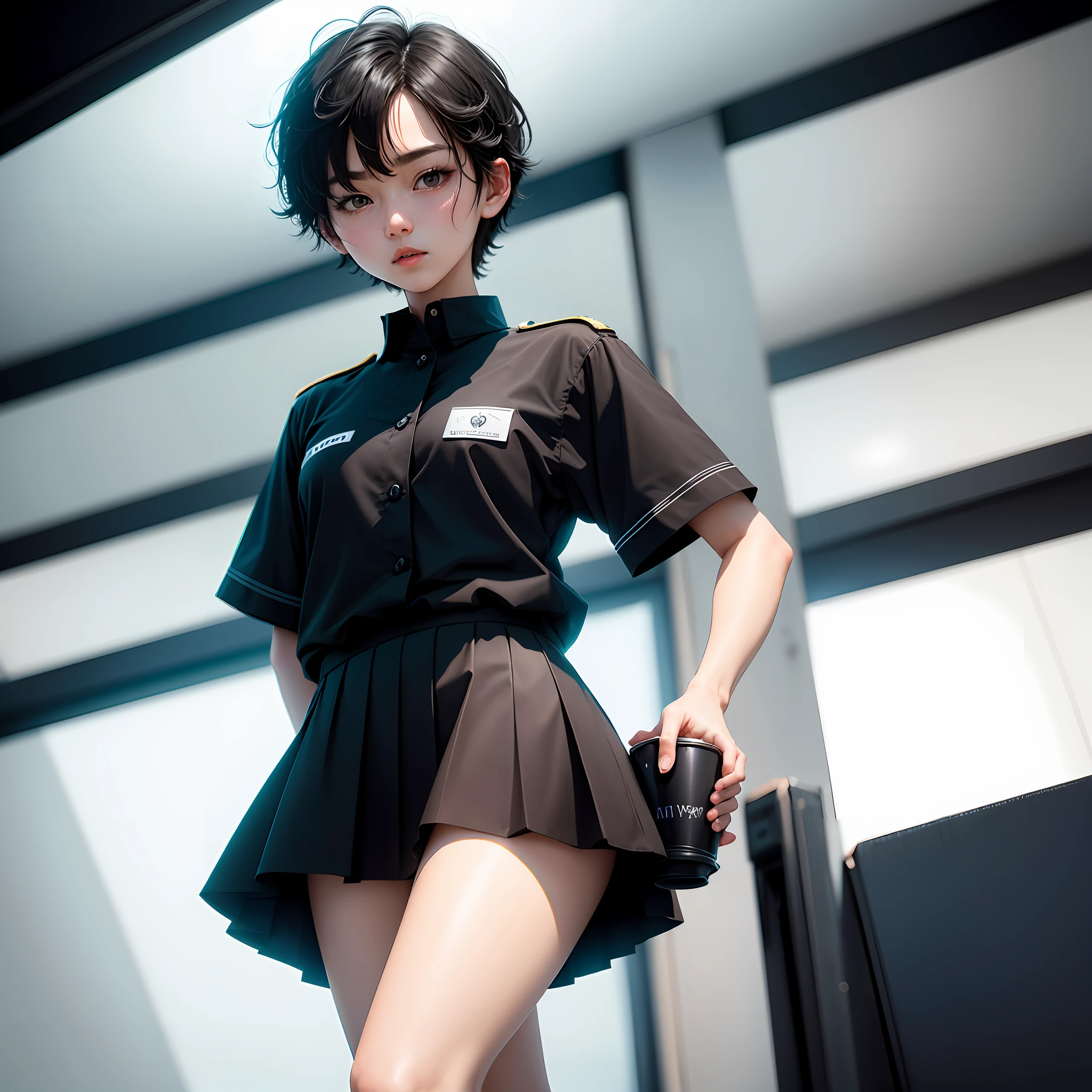 The cup has only C,Short and medium black hair,Wear a uniform,Natural stay,Always look like you want,Basically, I wear a skirt,Shota --auto
