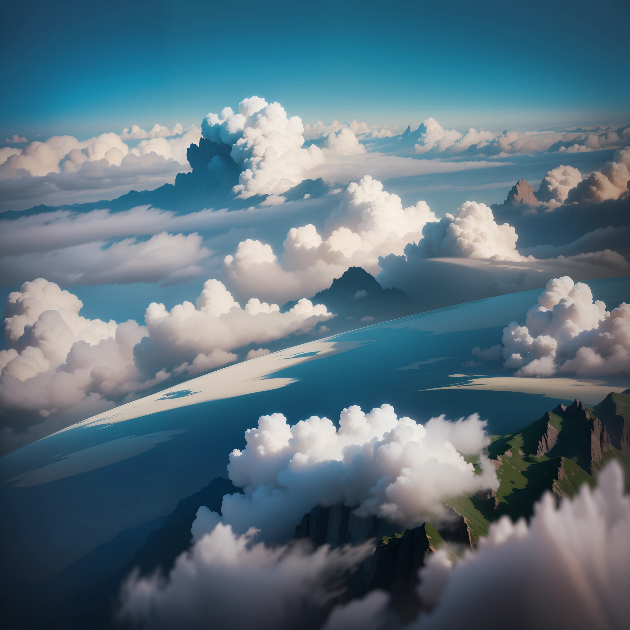 Above the clouds