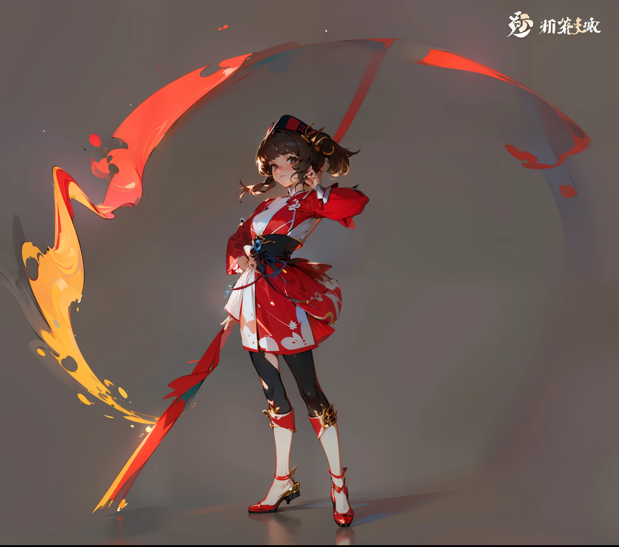 (masterpiece), (best quality), (ultra detailed),(disheed hair),(illustration), (1girl), (Fashionable clothing), standing, Fashion model, looking at viewer, (interview), (simple background),美丽细致的眼睛,Delicate beauty,afloat,(high saturated),Colorful bubbles,(shine),Focus on the face,pony tails,Ayaka Kamisato,Brown hair,By bangs,Hair rings,(shiny),best illuminate,best shadow,