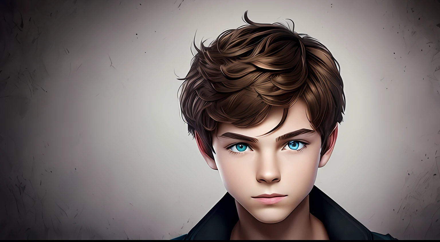 Creates a realistic face of a dark Peter Pan --auto