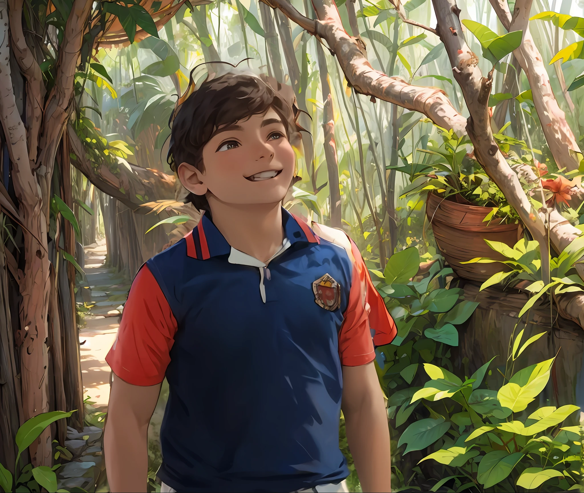 Fundo de uma selva, aventura, plantas, brazi, verde