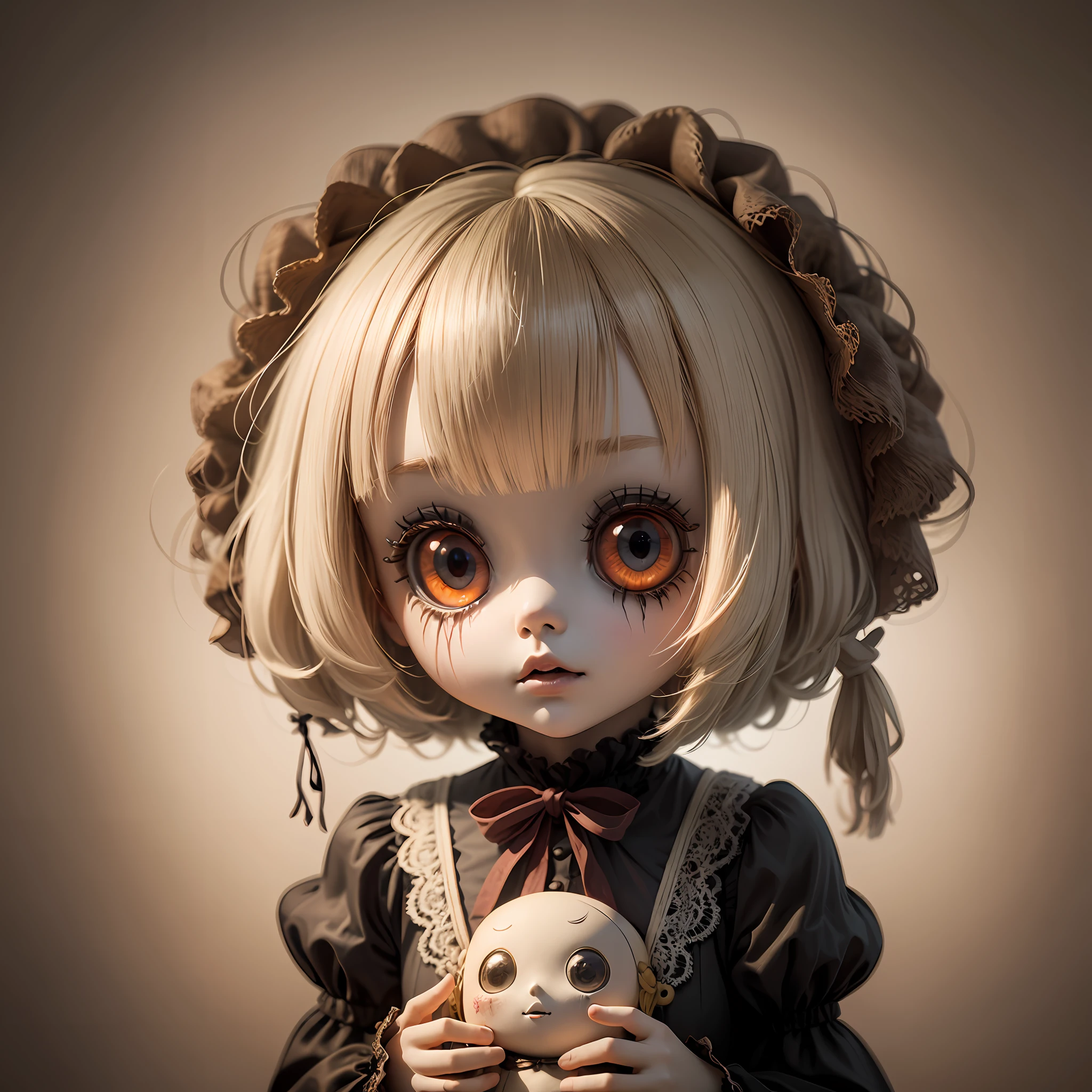 a doll cute Freak, crepy pasta, horror ambience --auto --s2