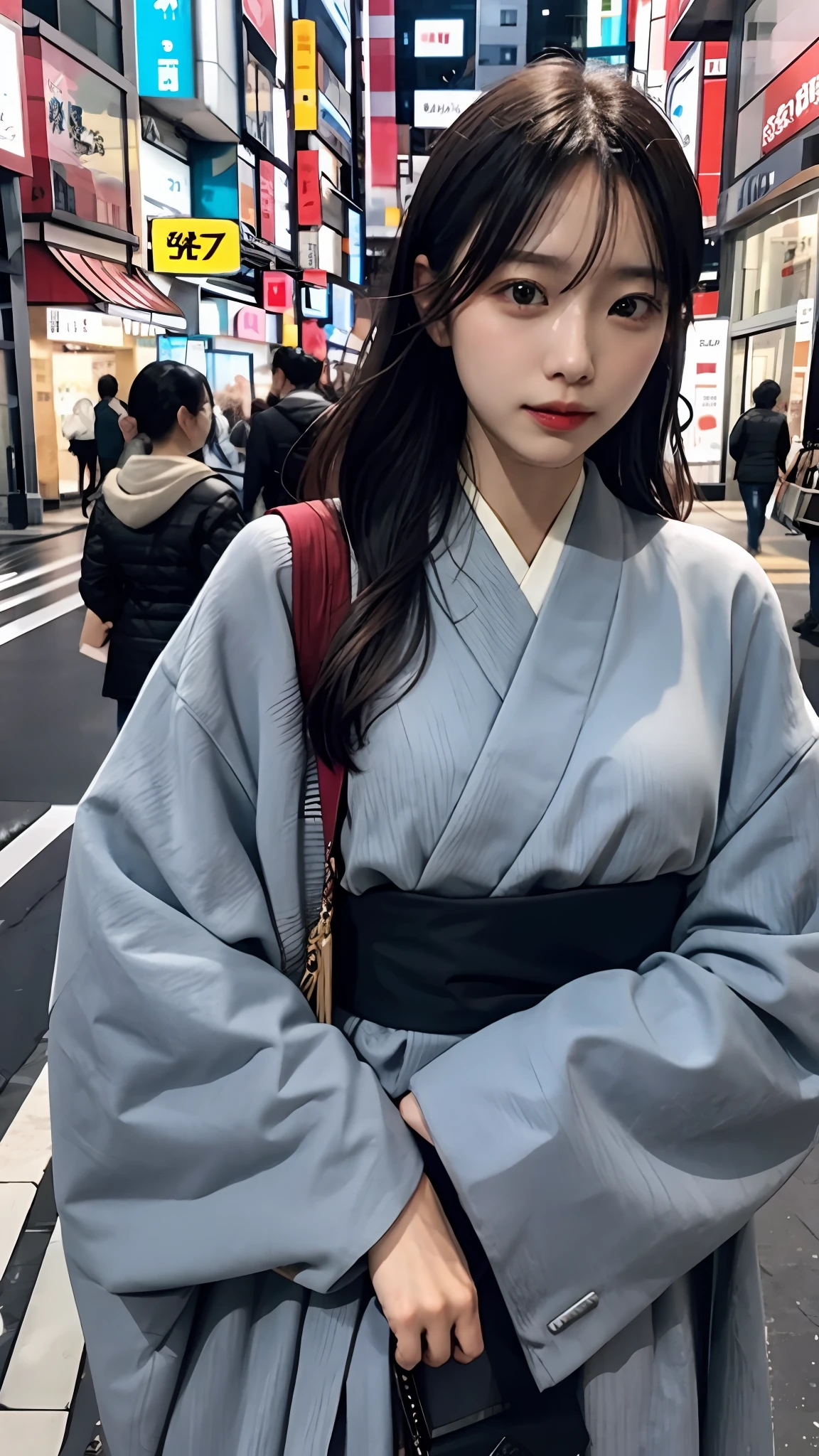 japanes，Facing the front，1 persons，Woman in her 20s