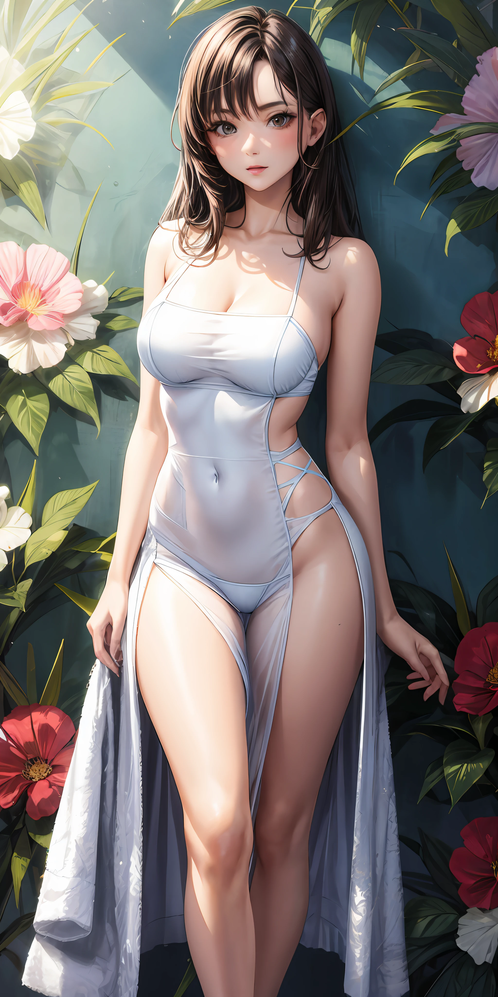 Translucent clothes,huge tit