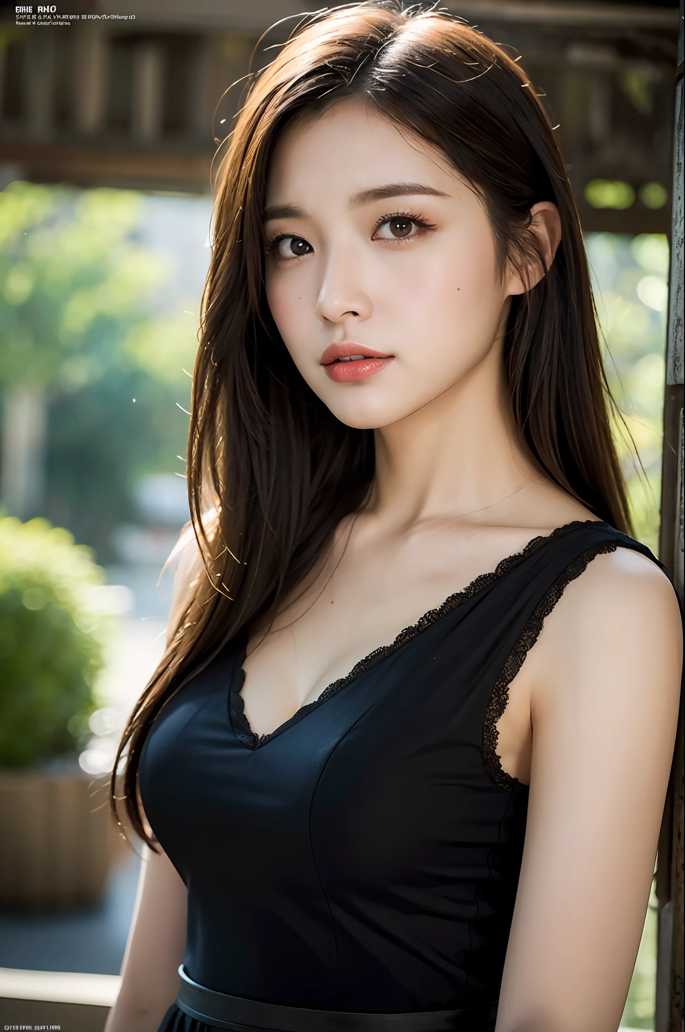 top-quality, ​masterpiece, 8K, 超A high resolution, (Photorealsitic:1.4), Highly detailed and intricate details, Delicate and beautiful, good lighting, profetional lighting, foco nítido, detailed shadow, Exquisite details and textures, depth of fields, Unity 8k壁纸, Film composition, 电影灯光, Official Art, Cabin Crew, Black hose, Beautiful elegant face, A detailed face, A detailed eye、Realistic hair、length hair、(1girl in)、(is standing:1.3)、Embarrassed face