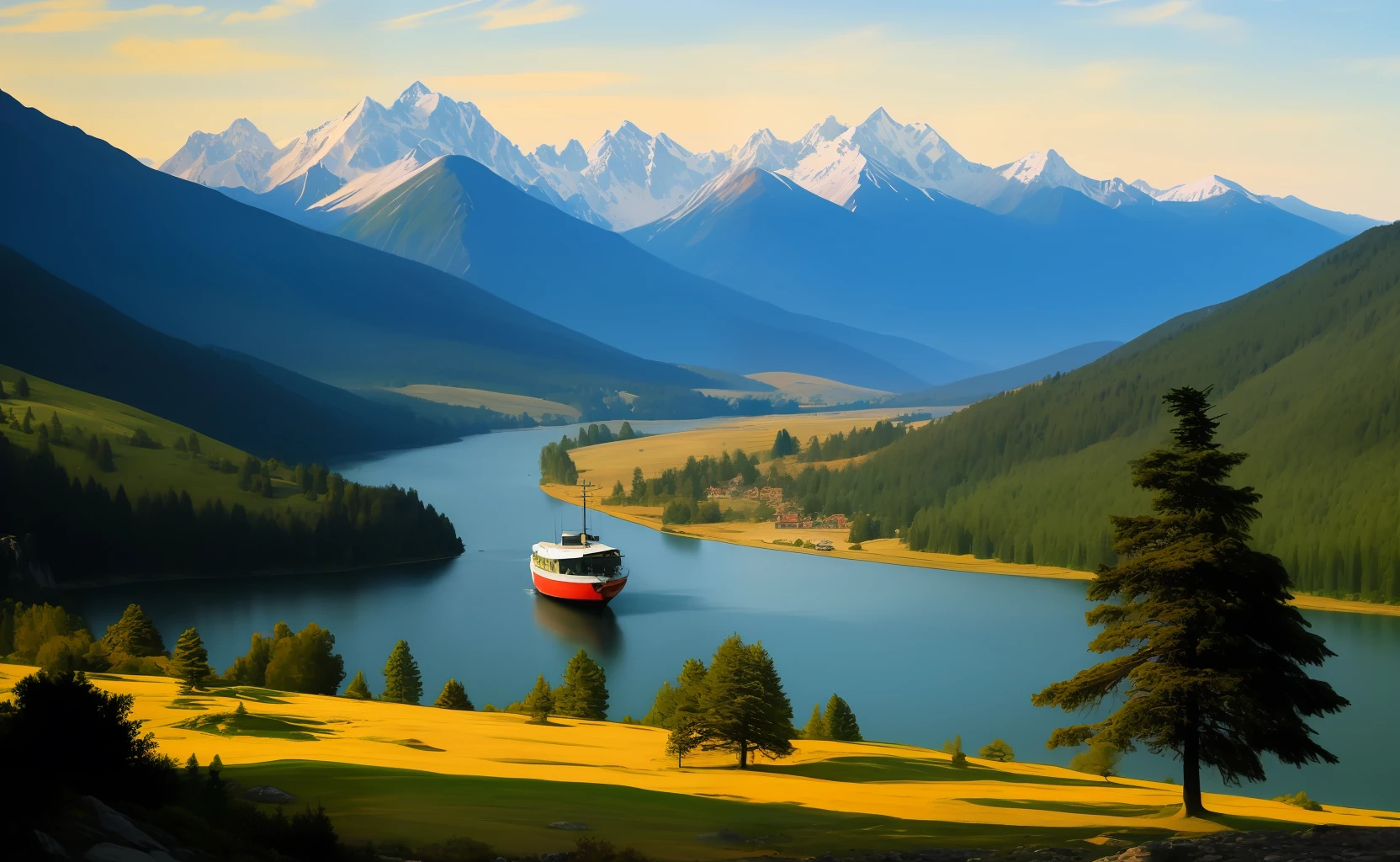 The light boat has crossed the Ten Thousand Heavy Mountains