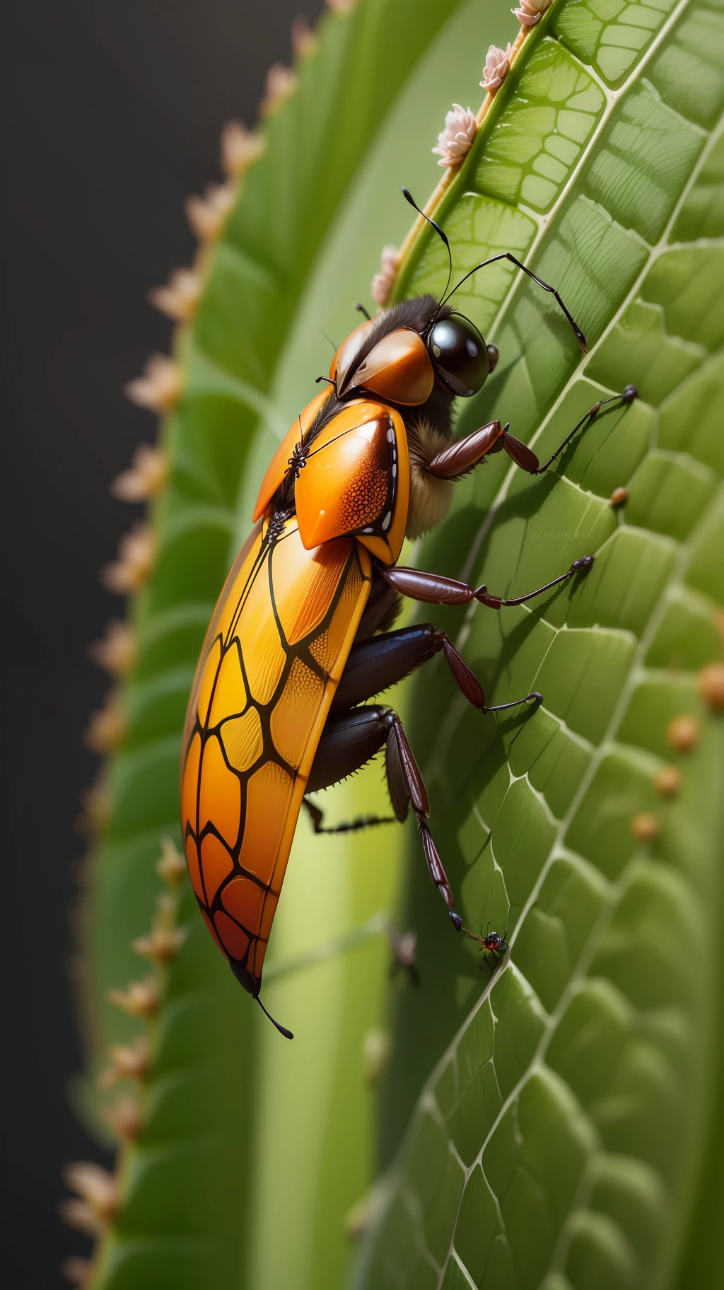 Insect,macro,dark background, high resolution, high quality