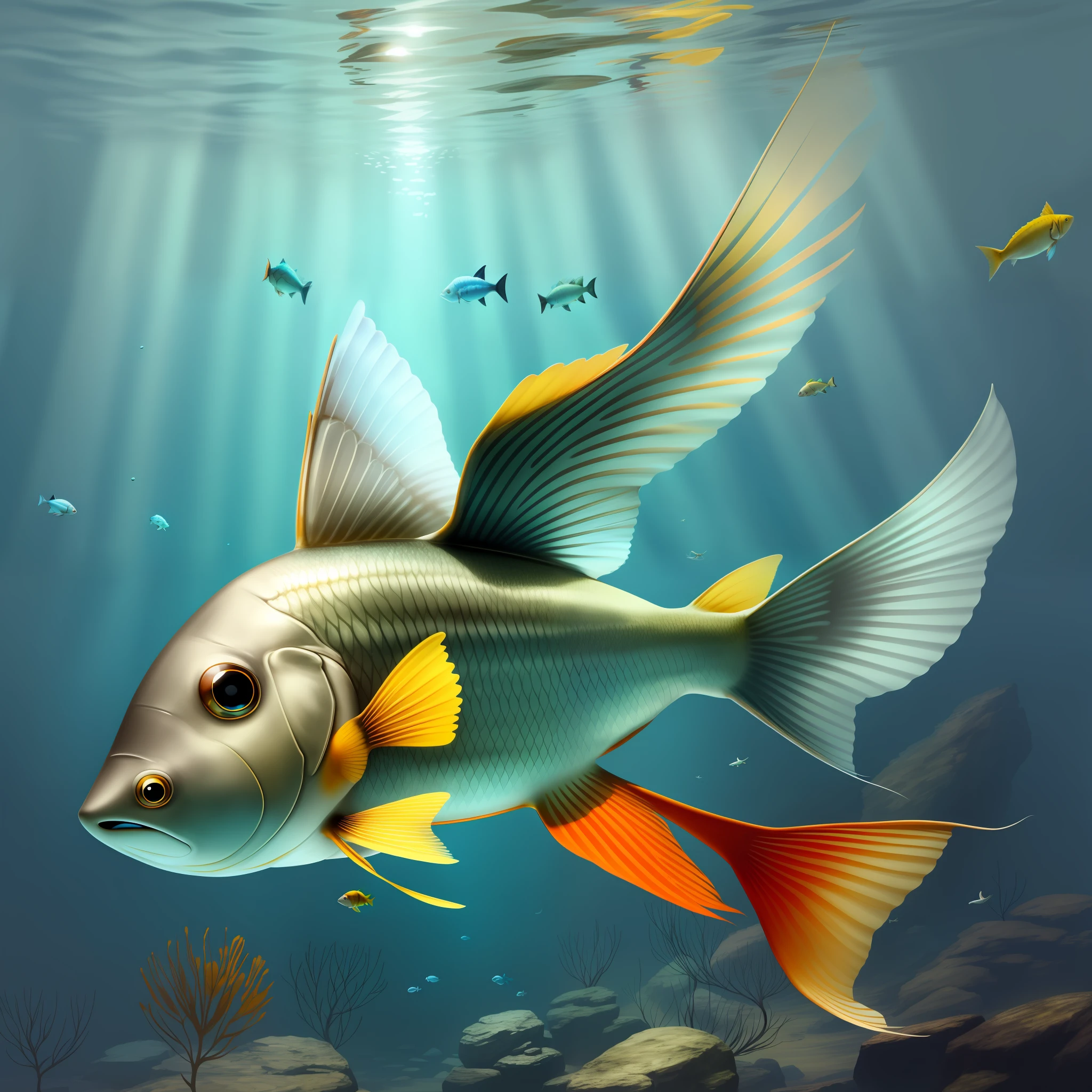 A fish with these wings