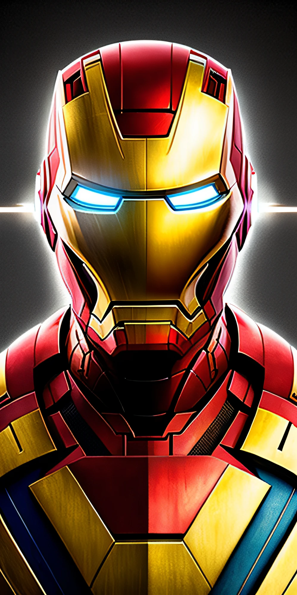 (linear art:1.3), Sharp images, 8K, rim-light, poster for, hdr, Iron Man, (surrealism:1.4), (steampunc:1.3)
