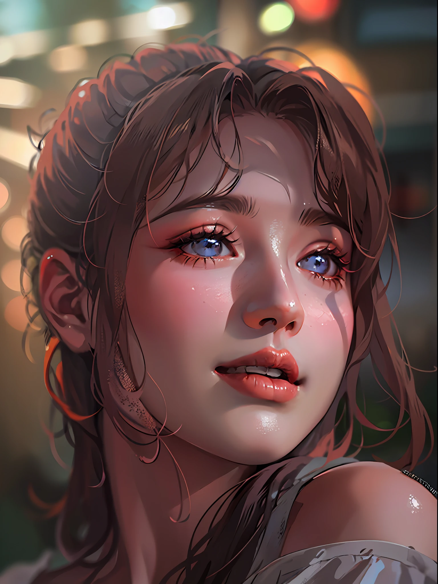 500R,((an woman sitting )),bright background,masterpiece,best quality,super detailed,high resolution,very detailed,8k uhd, (fidelity, fidelity: 1.5) , realistic, (natural light), (bokeh: 1.5), (depth of field), bokeh background, amazing, fine detail, best, high quality, RAW photo, pureerosface_v1,