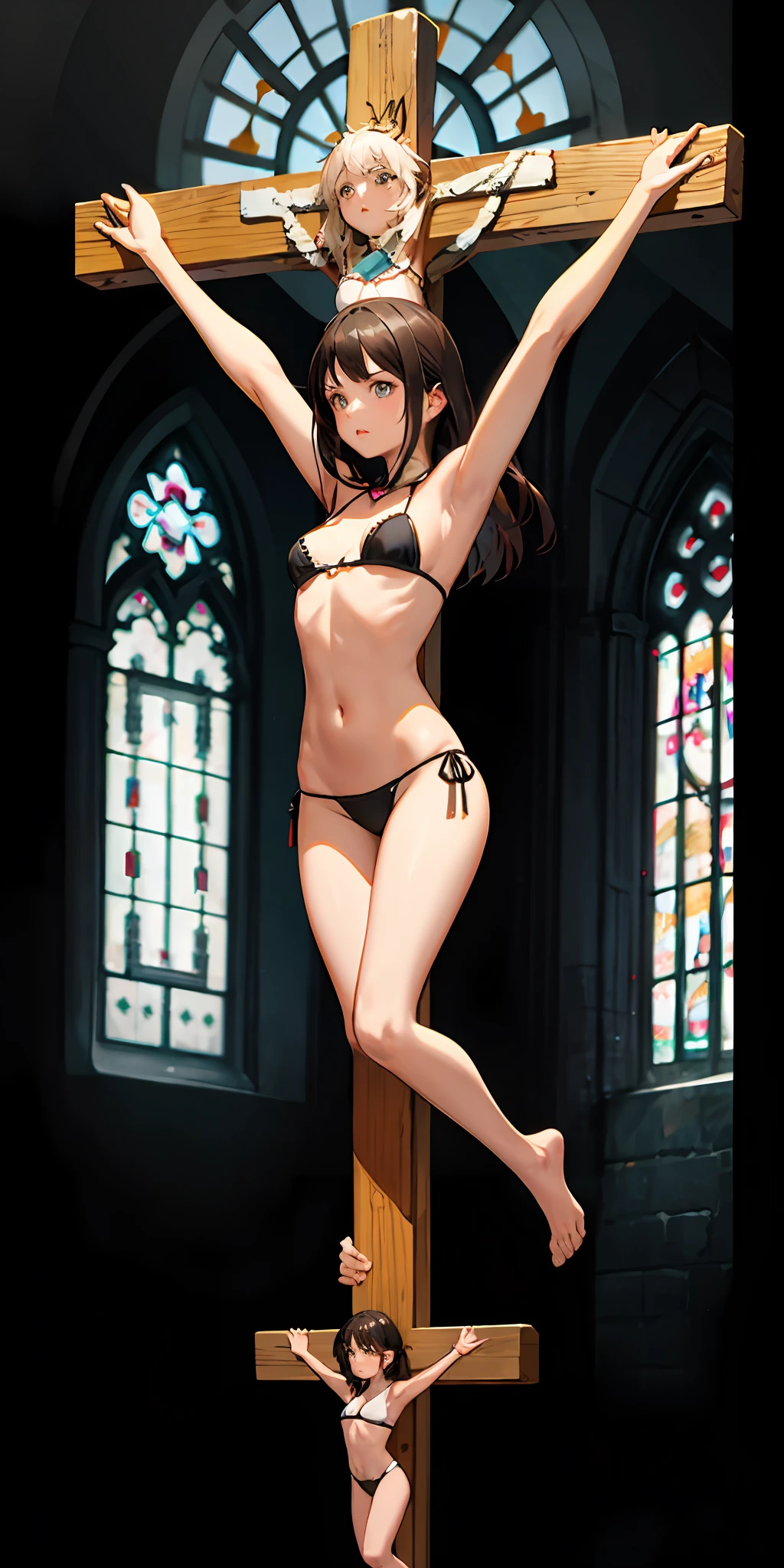 Crucified girl
