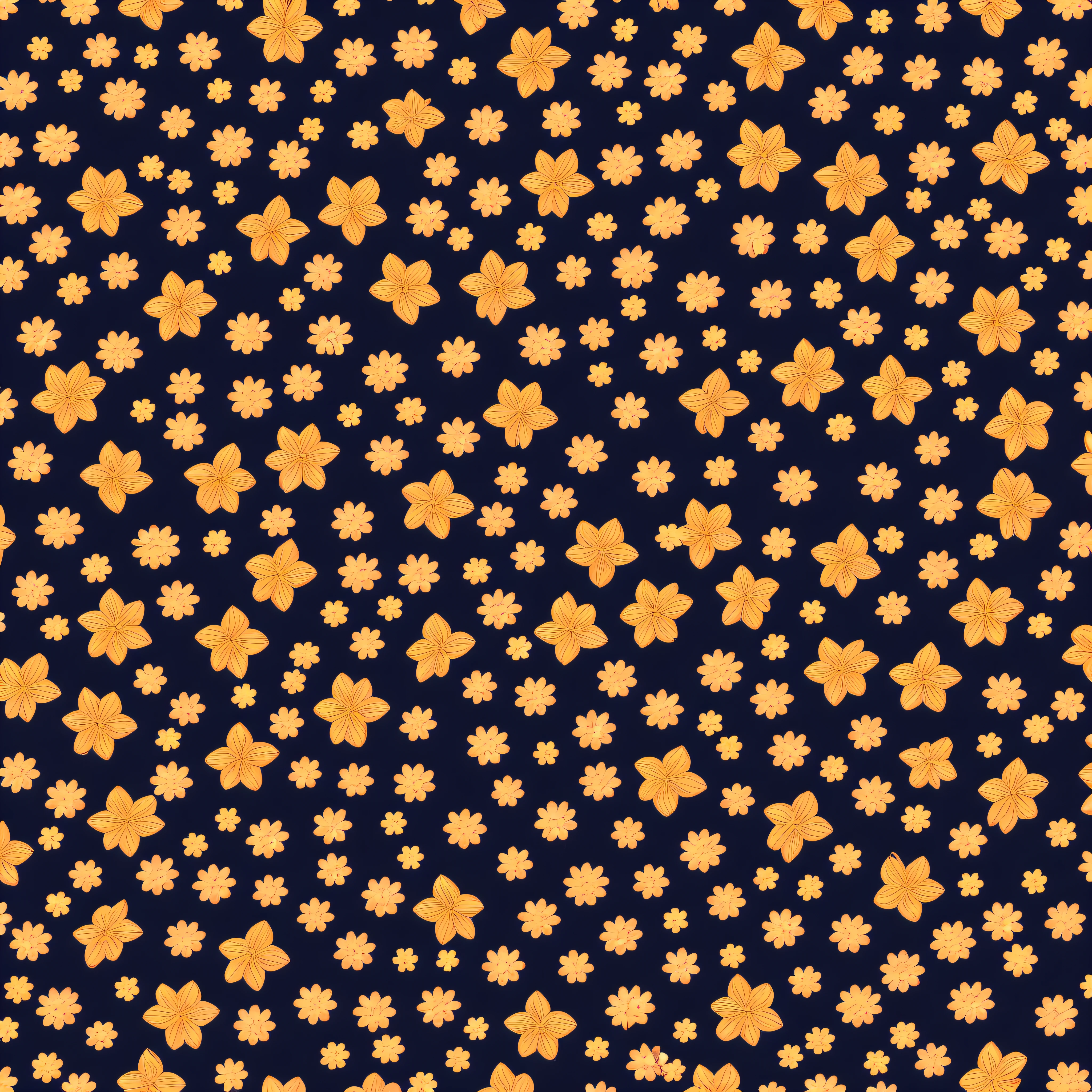 pattern, 2k, 2d, flores orquideas, orange white black neon colors