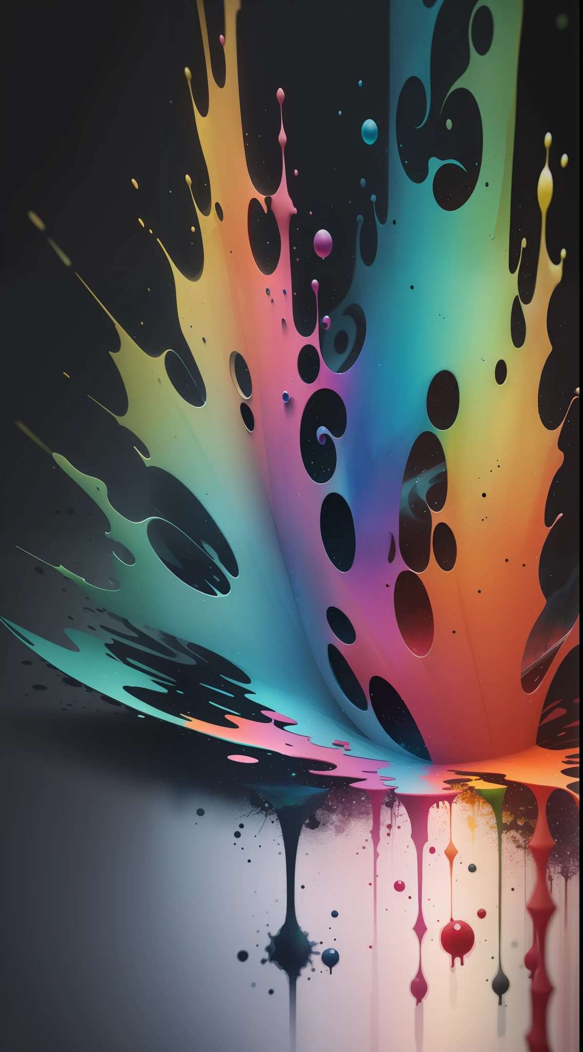 3d watercolor abstract,dark background,high resolution,high quality,colorful,green,red,blue