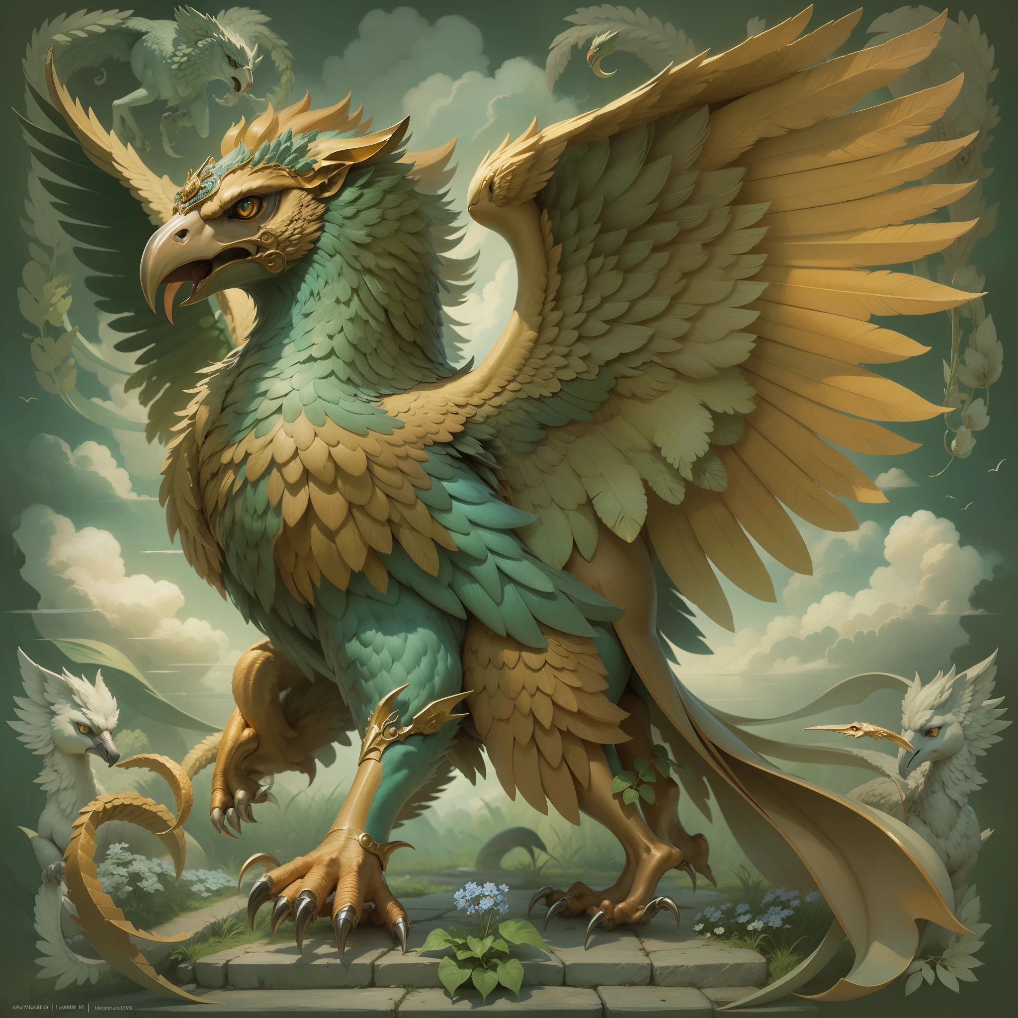 Mythological griffin
