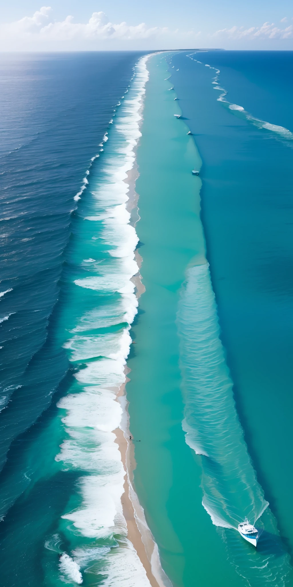 Huge sea