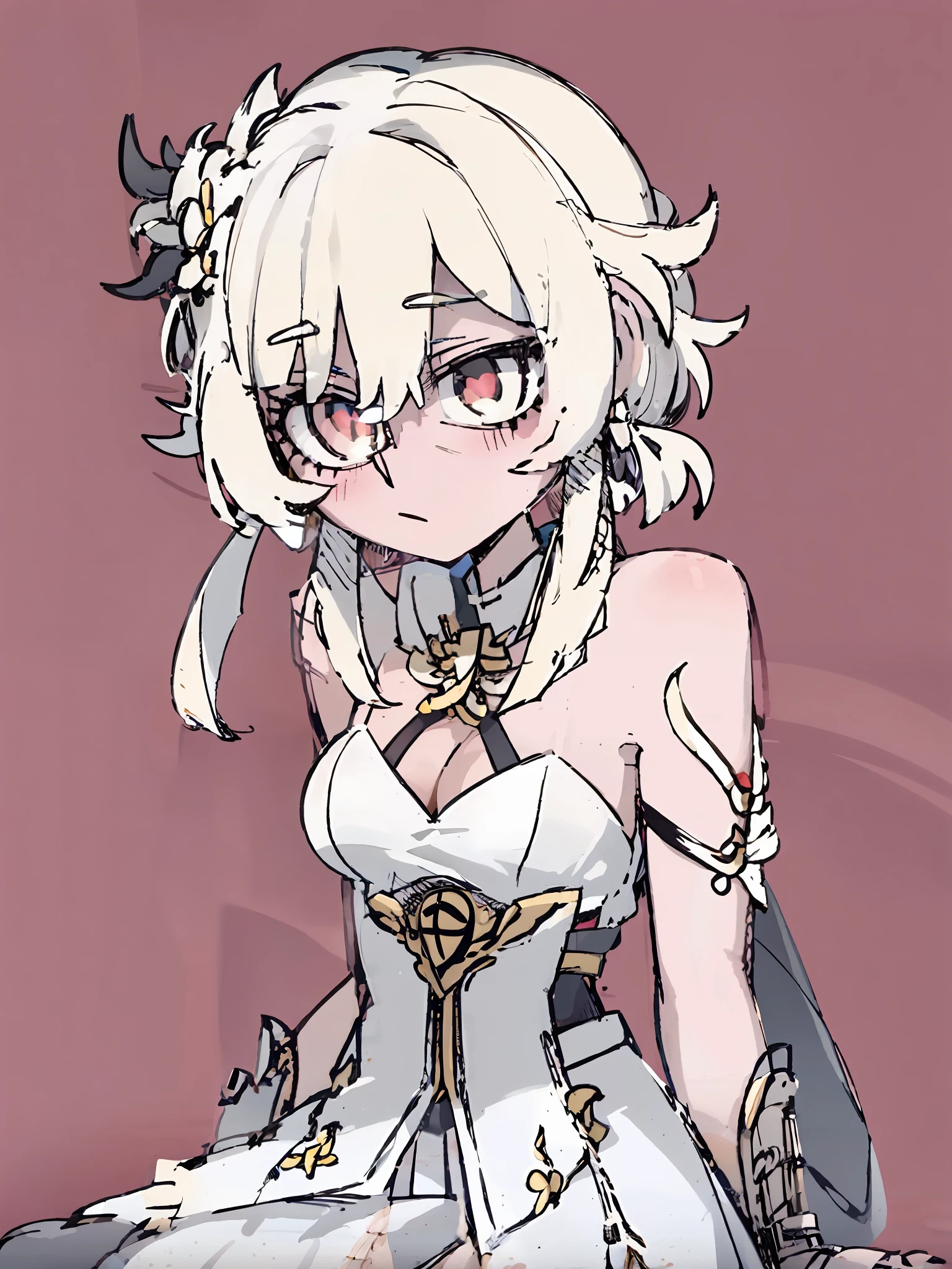 a close up of a woman in a white dress with a sword, Ayaka Genshin impact, Portrait Chevaliers du Zodiaque Fille, Keqing from Genshin Impact, Kushatt Krenz Key Art Women, Genshin, Anime goddess, anime moe art style, li in dress, cushart krentz, cushart kenz