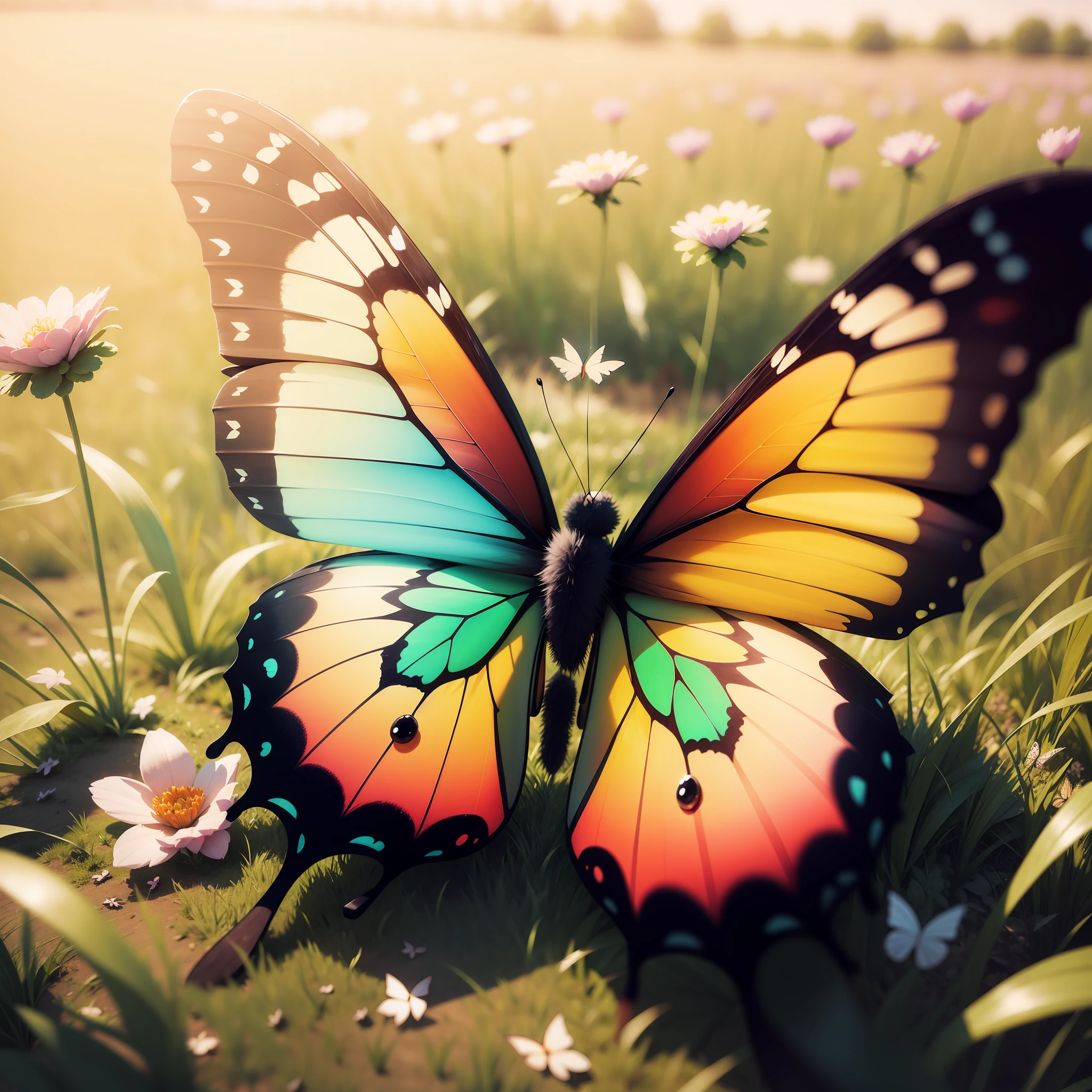 Butterfly 3d pencil drawing