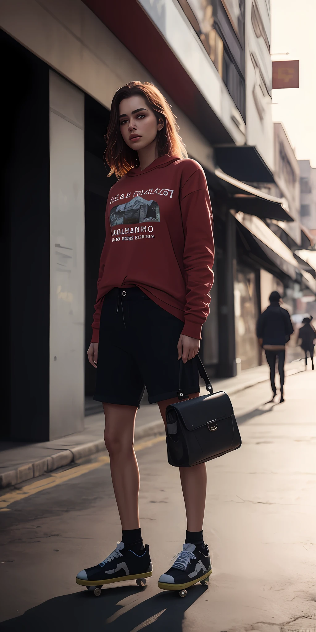 linda skatista sueca, Loire, corpo inteiro, em roupa skateboarder esportiva, do lado de fora na rua, ((magro, pequeno)), fotografiarrealista, fotografia, obra-prima, realista, Realismo, renderizado, Alto contraste, digital art, photographicrealistic, trending on Artstation 8k HD, high definition, detailed, realistic;, detalhada, textura da pele, hiperdetalhada, Textura realista da pele, armadura, melhor qualidade, ultra high-resolution, (fotografiarrealista: 1.4), alta resolução, detalhada, fotografia crua, sharp re, By Lee Jeffries Nikon D850 Film Stock Photography 4 Camera Kodak Portra 400 Lens F1.6 colors rich hyper realistic texture dramatic lighting unrealengine trend in artstation cinestill 800,