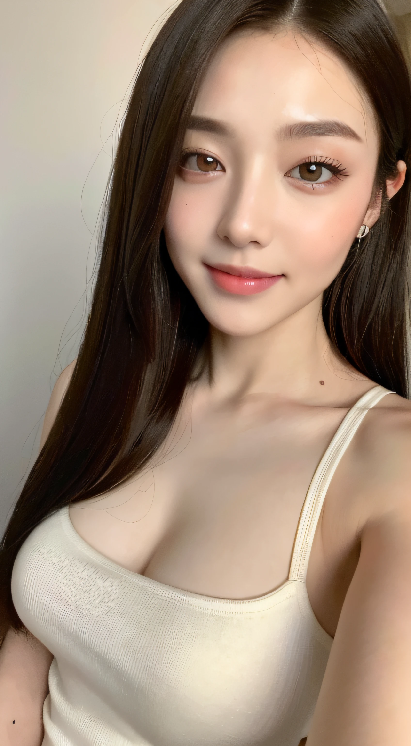 ((Best Quality, 8K, Masterpiece: 1.3)), 1girl, Slim Abs Beauty: 1.3, (Hairstyle Casual, Big Breasts: 1.2), Dress: 1.1, Super Fine Face, Delicate Eyes, Double Eyelids, Smile, Home