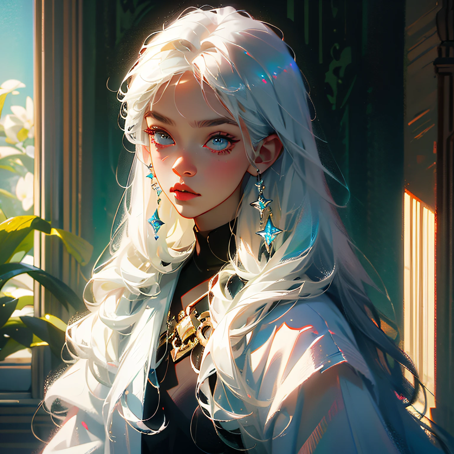 masterpiece, best quality,long hair,white hair, --auto