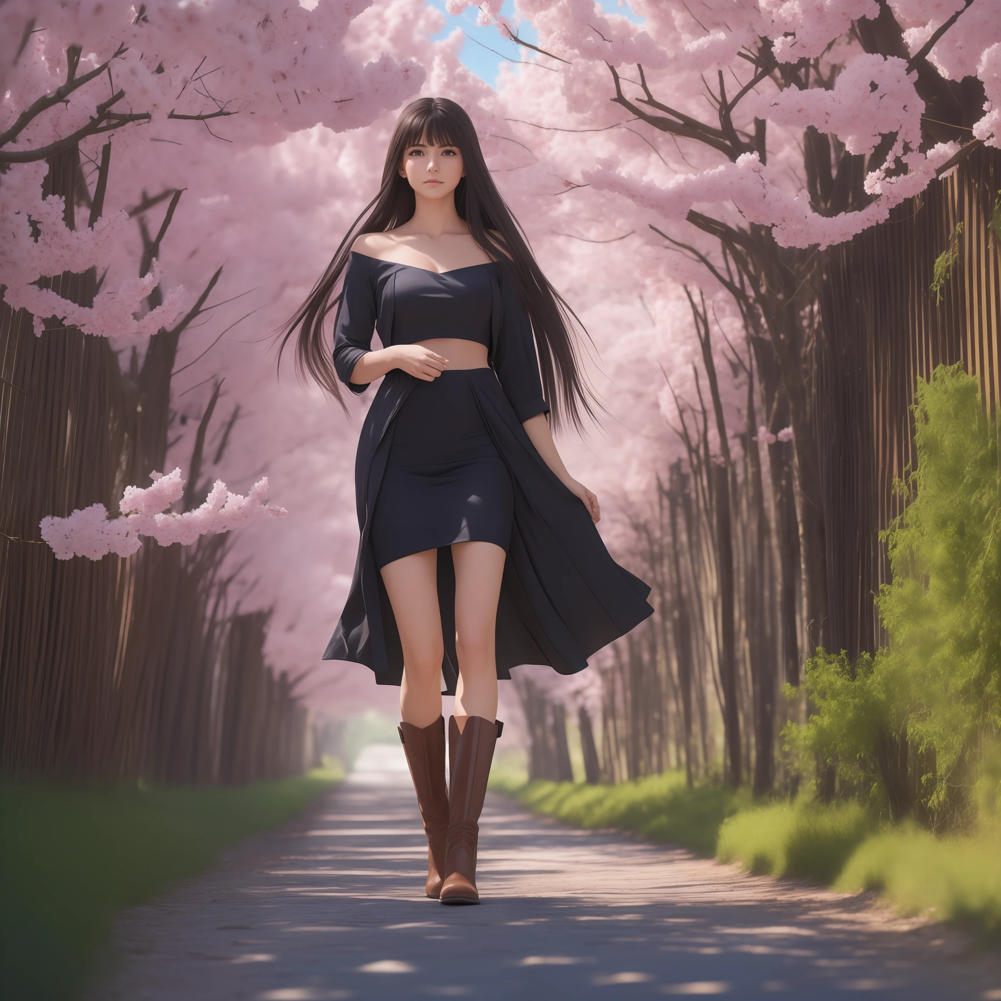 a 20-year-old girl surrounded by cherry trees, flor de cerezo, caliente con sol brillante,
cuerpo completo,
luz del sol,
desde abajo,
(((long hair))),
hair (smooth flat),
horsetail hair,
Gargantilla,
pechos gigantescos:1.2,
disparo de cuerpo completo,
(8k, foto RAW: 1.2), (HDR: 1.2), (enfoque superficial: 1.4), (foco nítido: 1.4),
sin sujetador,
vestido, plateado,
(dedo del pie de camello, Cameltoe, en forma de,
(mascara),
pies sumergidos en el rio,
(botas largas, tacones altos),
(obra maestra, mejor calidad), sthe highest qualit, cinematiclight, 4k