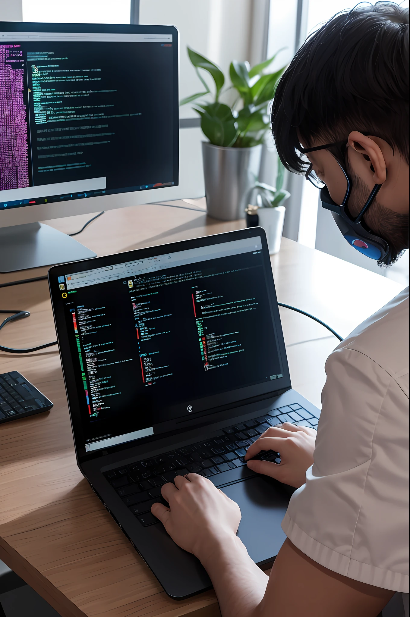 Image shows a data scientist in action, immersed in your futuristic laboratory. He is surrounded by bright screens, while working on a revolutionary project. Its goal is to transform healthcare and other sectors, through the use of Artificial Intelligence.

With its expertise in data science, The scientist is seeking to achieve more accurate medical diagnoses. It uses advanced algorithms, Data analysis and machine learning to identify patterns and information hidden in medical records, Examinations and history of patients. His passion for innovation and desire to improve people's lives drives him to find solutions that can save lives.

Ademais, The data scientist is also exploring ways to improve treatments, buscando terapias mais eficazes e personalizadas. It uses predictive models to identify which therapeutic approaches are most likely to succeed in each case, considering genetic data, clinical history and individual characteristics of patients. Dessa forma, It is revolutionizing the way treatments are developed and applied.

This image invites us to imagine a future where AI transforms experience across different industries. Beyond the health area, We can envision companies offering personalized experiences to customers, based on detailed data analysis. Data scientists are exploring ways to utilize AI to understand individual preferences, Consumer behaviors and market trends, so that companies can offer more appropriate and relevant products and services.

Let yourself be inspired by this image and imagine a world where medical diagnoses are more accurate, treatments are more effective and experiences are personalized across all industries. Data Science and Artificial Intelligence Are Opening Up New Possibilities, And you can be part of that revolution. Junte-se aos cientistas de dados