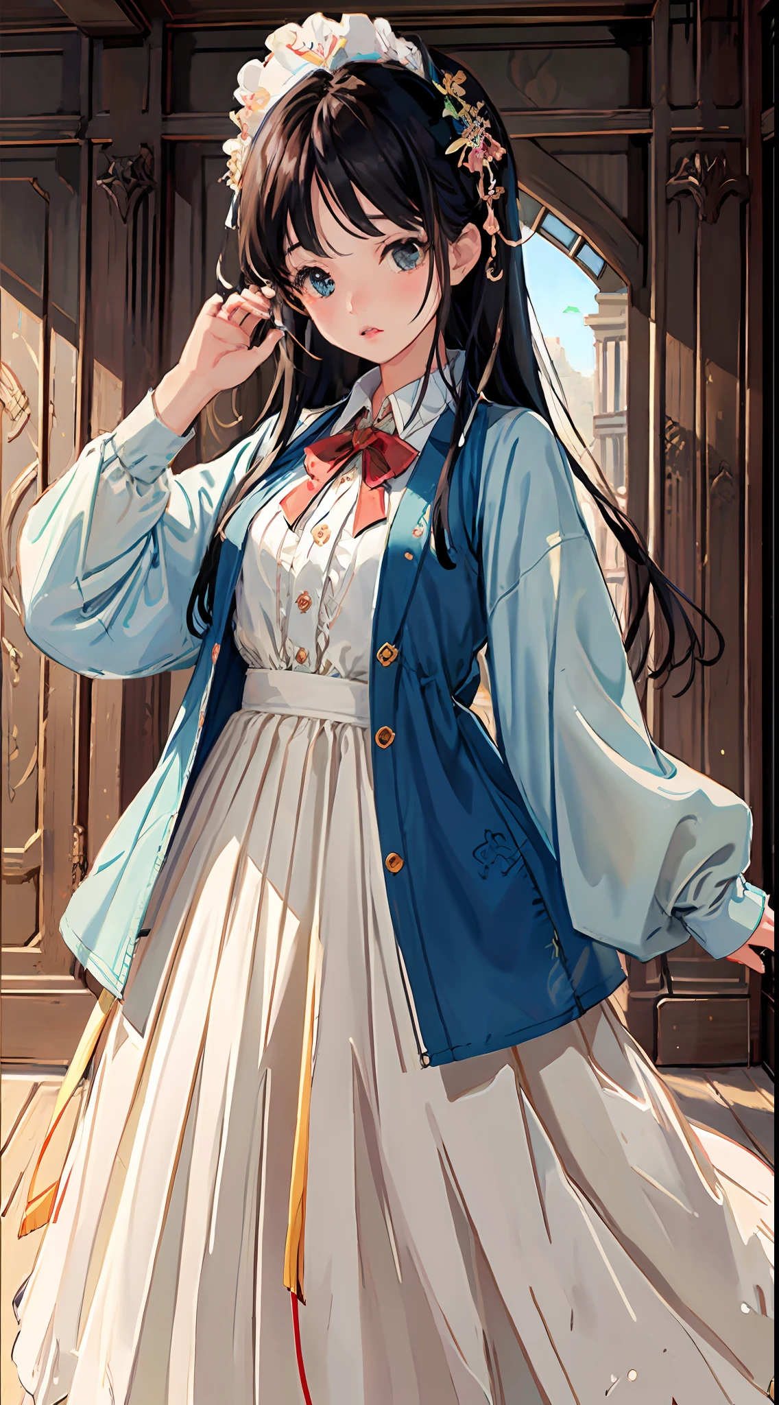 original,(illustration:1.1),(best quality),(masterpiece:1.1),(beautiful and clear background:1.25),(extremely detailed CG unity 8k wallpaper:1.1),
1girl, flat bangs, stunning innocent symmetry face, shirt, emotional, ulzzang, (PureErosFace_V1:0.7)
