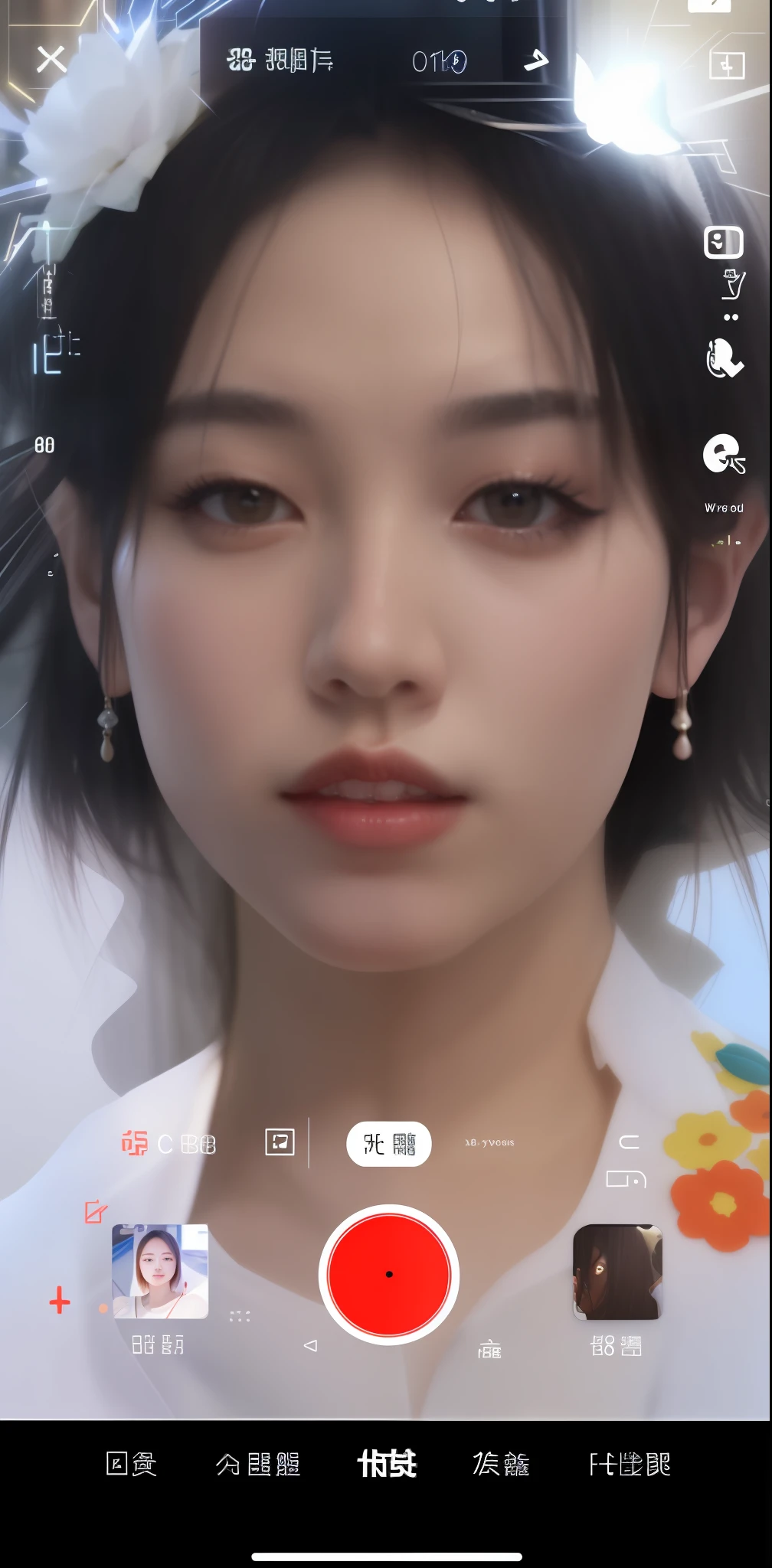 Close-up of a person, 8k selfie photograph, author:Xi Gang, Realistic. Cheng Yi, yanjun cheng, wenfei ye, Weibo, 19-year-old girl, Lin Qifeng, inspired by Ma Yuanyu