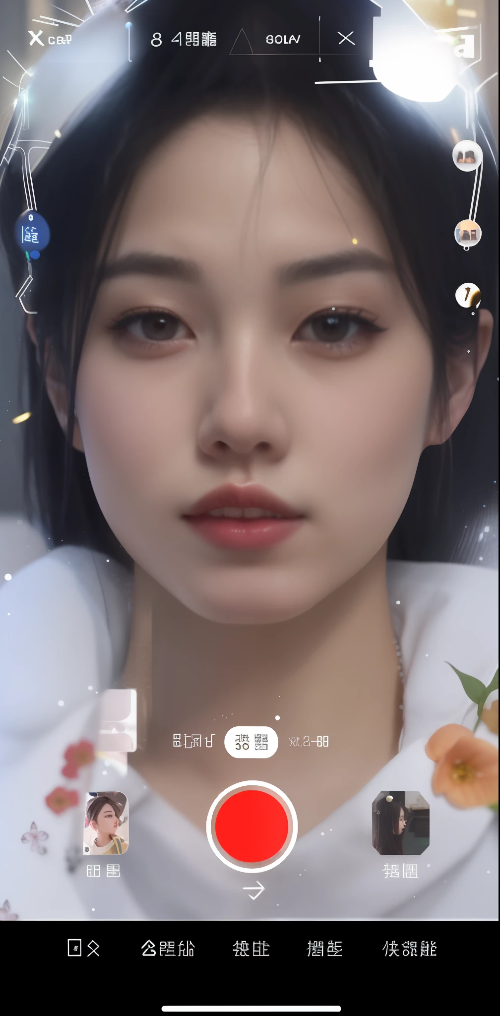 Close-up of a person, 8k selfie photograph, author:Xi Gang, Realistic. Cheng Yi, yanjun cheng, wenfei ye, Weibo, 19-year-old girl, Lin Qifeng, inspired by Ma Yuanyu