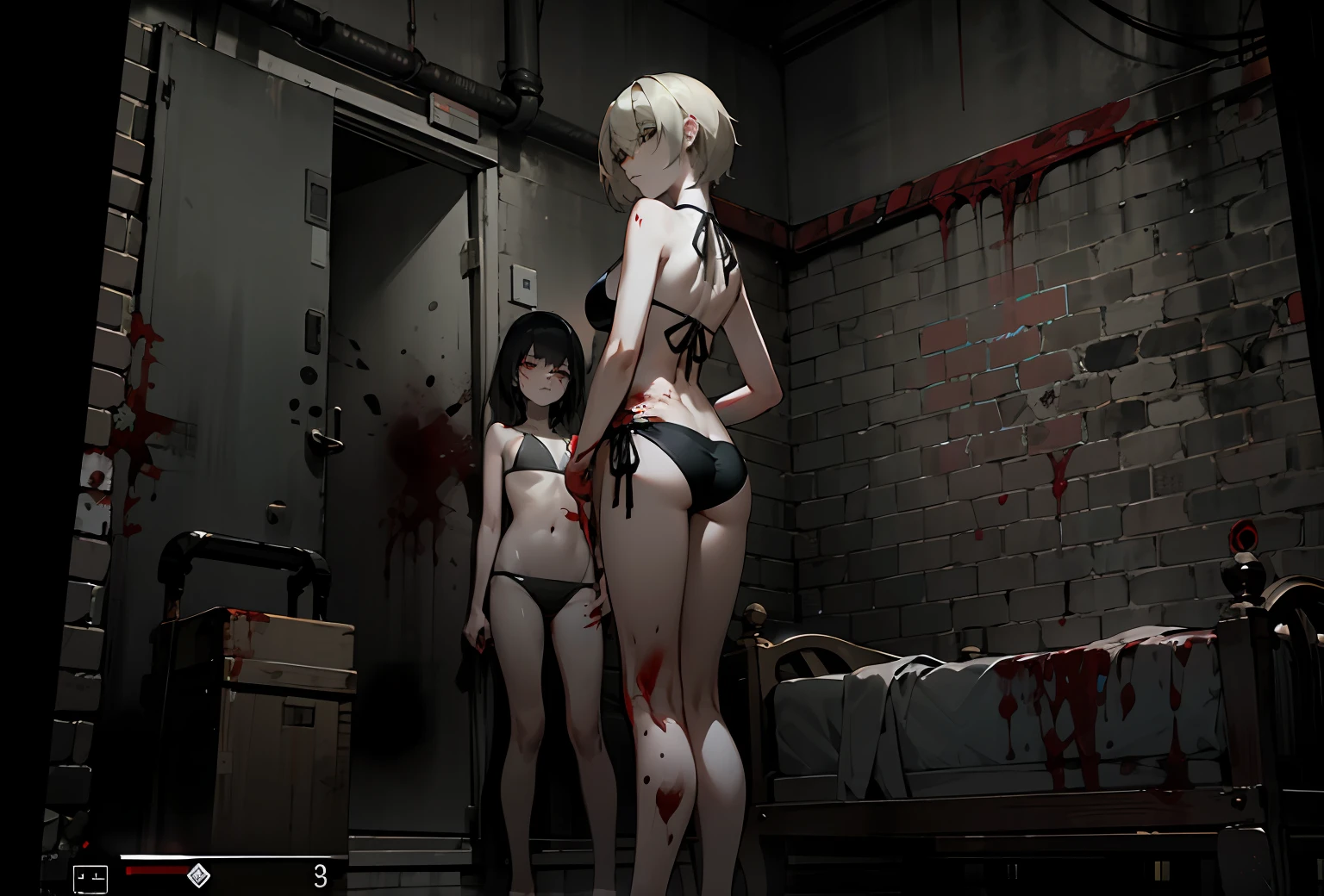 Early s at Bikini Japan!, Slender Japan Chileenage gstanding in room!, background of hell. gore, Slender Teen Model!, y Silent Hill, bottom shot, Corpse in the bacd, noire moody scene, creeose, Bed with blood flowing in the background, Silent Hill Style, Woman standing in room, bikini of. background of hell. gore, supermodel in silent hill, Dominant pose, Rusty Silent bottom shot, Corpse in the background, noire mcene, creepy pose, ominousure in the background, Screenshots of Silent Hill 3 Game, videogame screenshot>, Screenshot, Silent Hill Style, cutscene