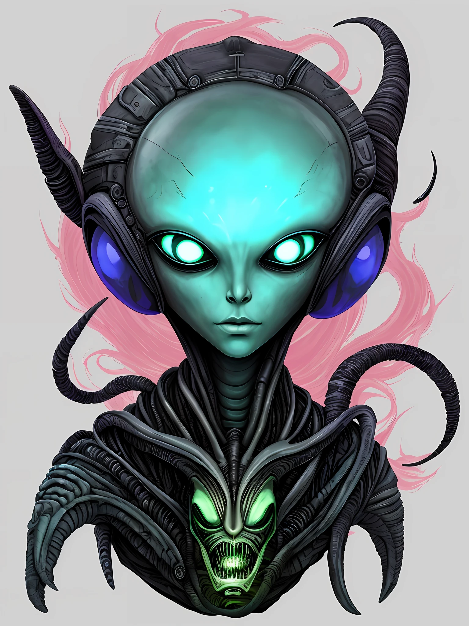 Alien with squid cap