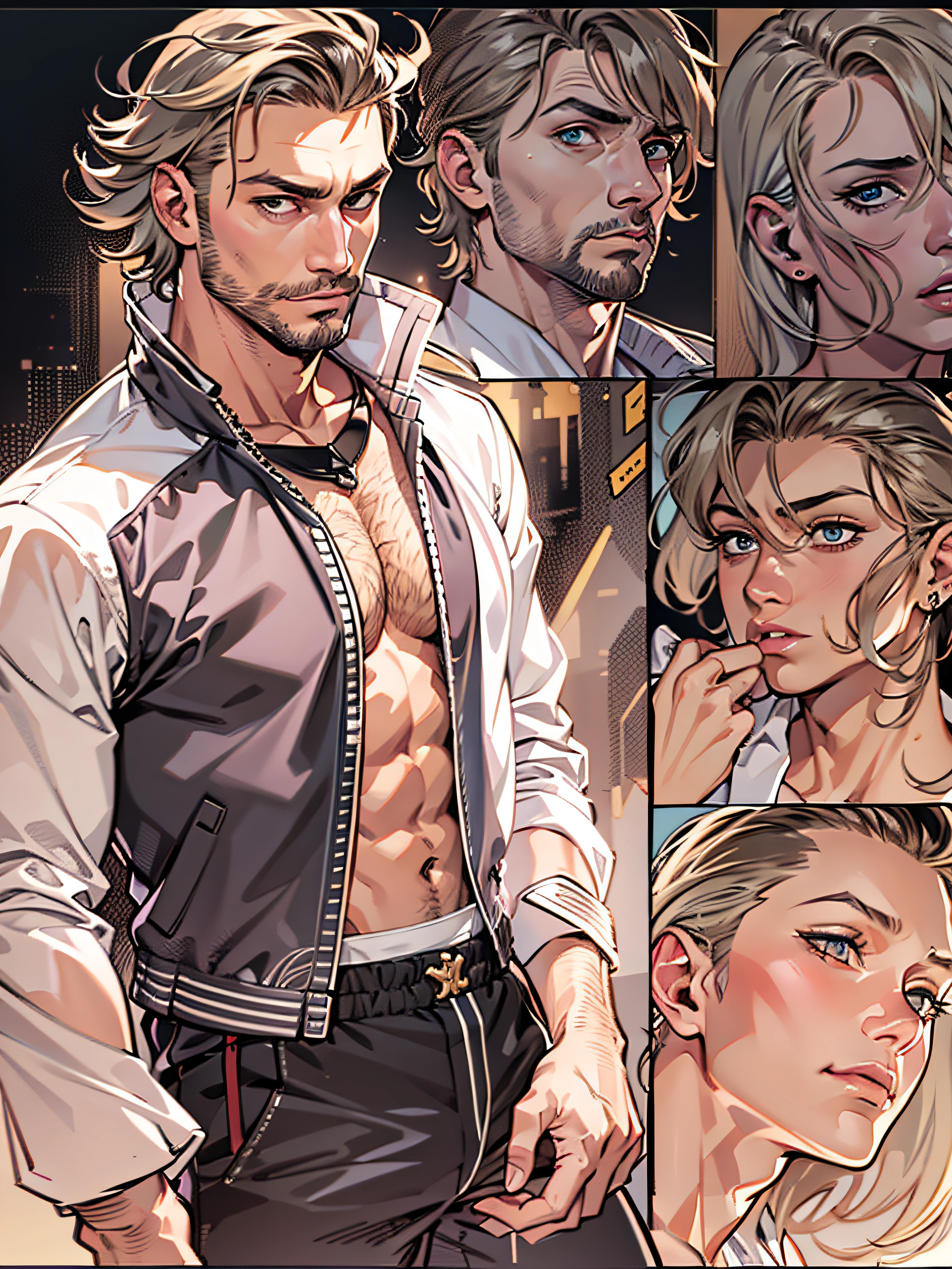 (tmasterpiece,best qualityer,Official fine art, Aesthetics:1.2),(hyper-detailing),((Clear plastic film panties:1.2))((short detailed hair,Short beard stubble:1.3))((short detailed hair,32 years old muscular man:1.3))finely detailled,Most Best Illustration,hand-drawn high quality,(hight contrast),(Clean lines:1.3),(Artistically),a line drawing,(Complex lines),Clear lines,s fractal art,Brush strokes,ukiyo-style,(full-body portraits,Tulle tong,Extreme closeup:1.1),(Muscle men,White transparent thong:1.4)(Autumn golden desert Gobi background:1.3),The perfect facial features of a supermodel,whole body show(short detailed hair,beard stubble),Thong boy,Surround composition,Perfect pectorals and abs,Mysterious night,Extremely provocative and sexy(Add details),(detailedbackground:1.2),(core,),A high resolution,extremy detailed((Ultra-artistic,Only a pair of white transparent thongs were worn,The internal structure is faintly visible:1.3))((whole body display,Extreme detail:1.2))(Yuguchi Yuko style,1.4),Higuchi Yuko style,(By Yoh:1.2),