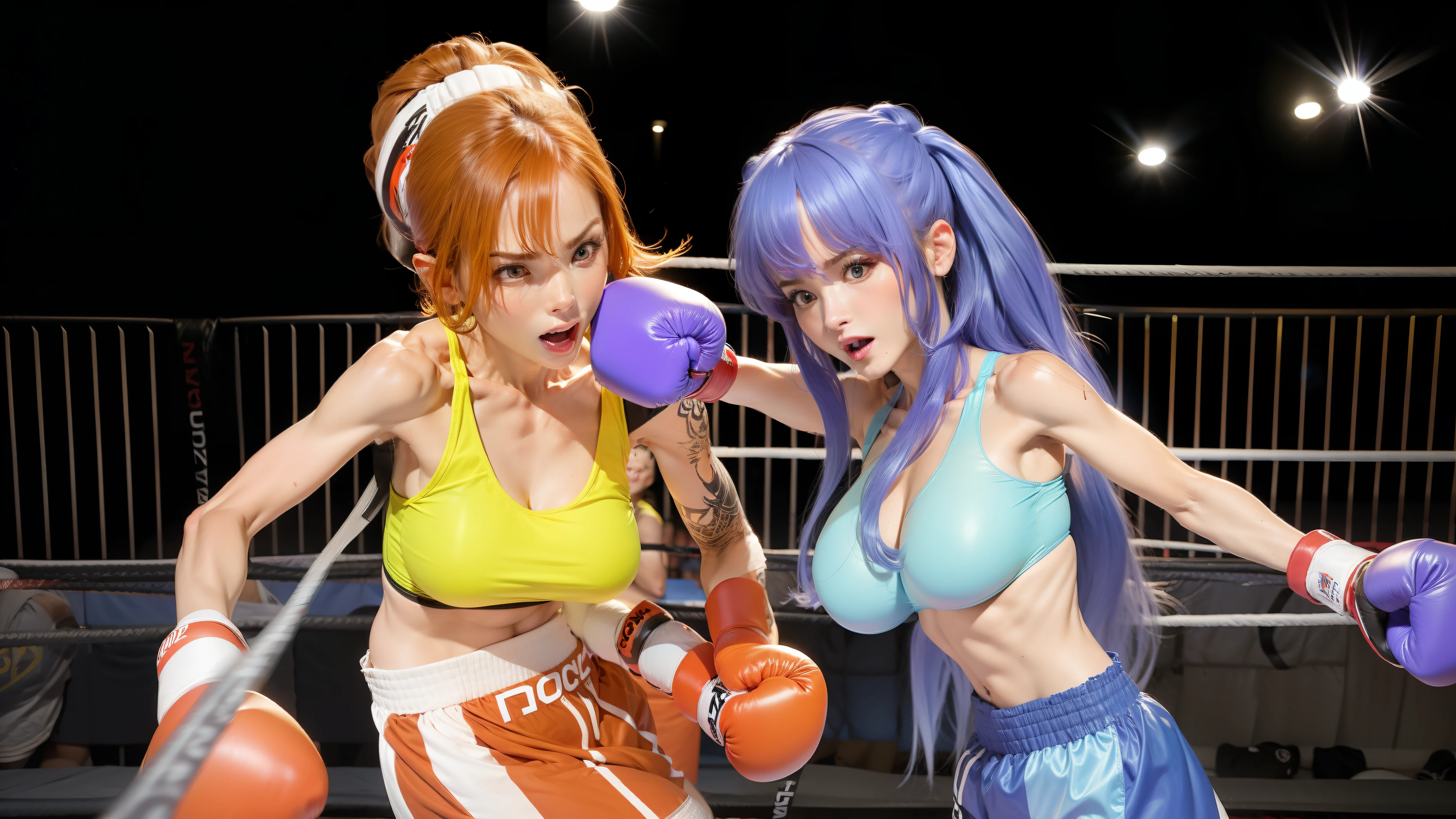 Women boxing