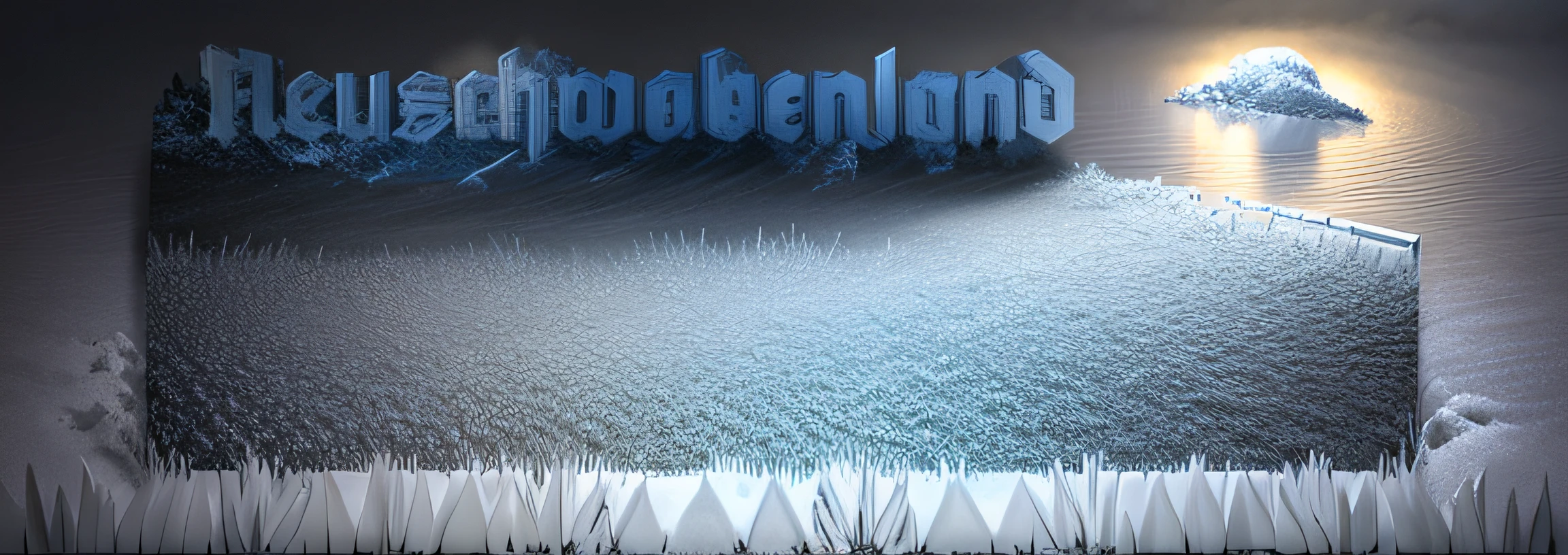 frozen outdoor pannel covered with and snow ice