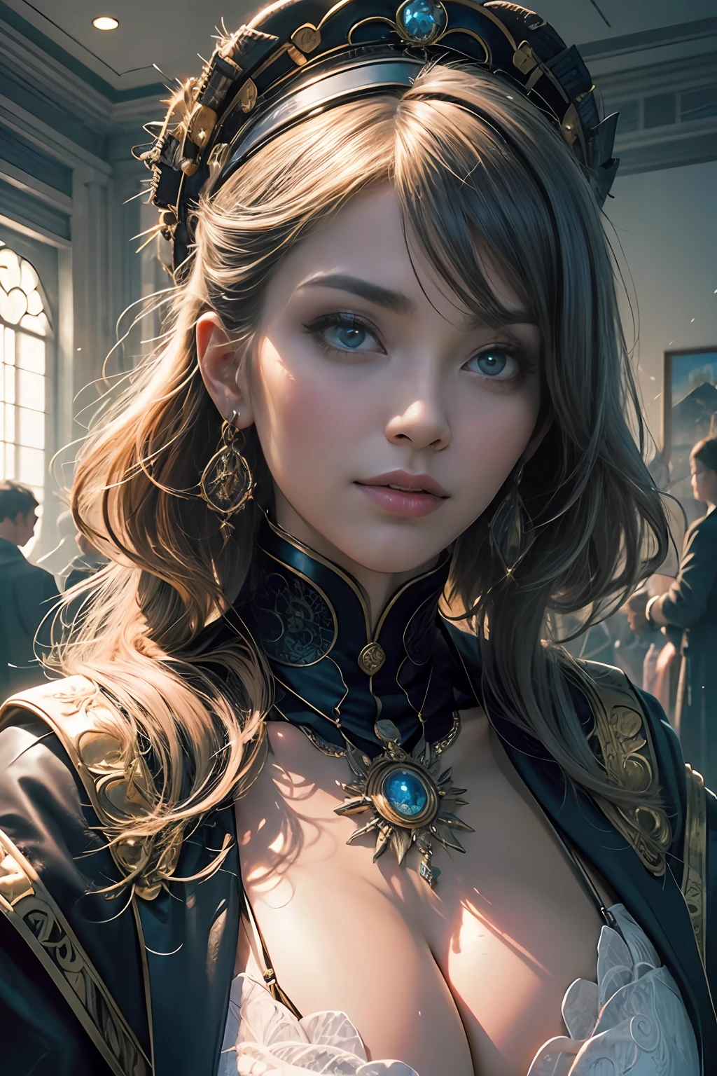 professinal, best qualtiy, tmasterpiece), (realisticlying,realisticlying), hyper-detailing, (portrait) huge tit,Ultra-fine face, A detailed eye, 二重まぶた,tmasterpiece,Raised sexy --auto