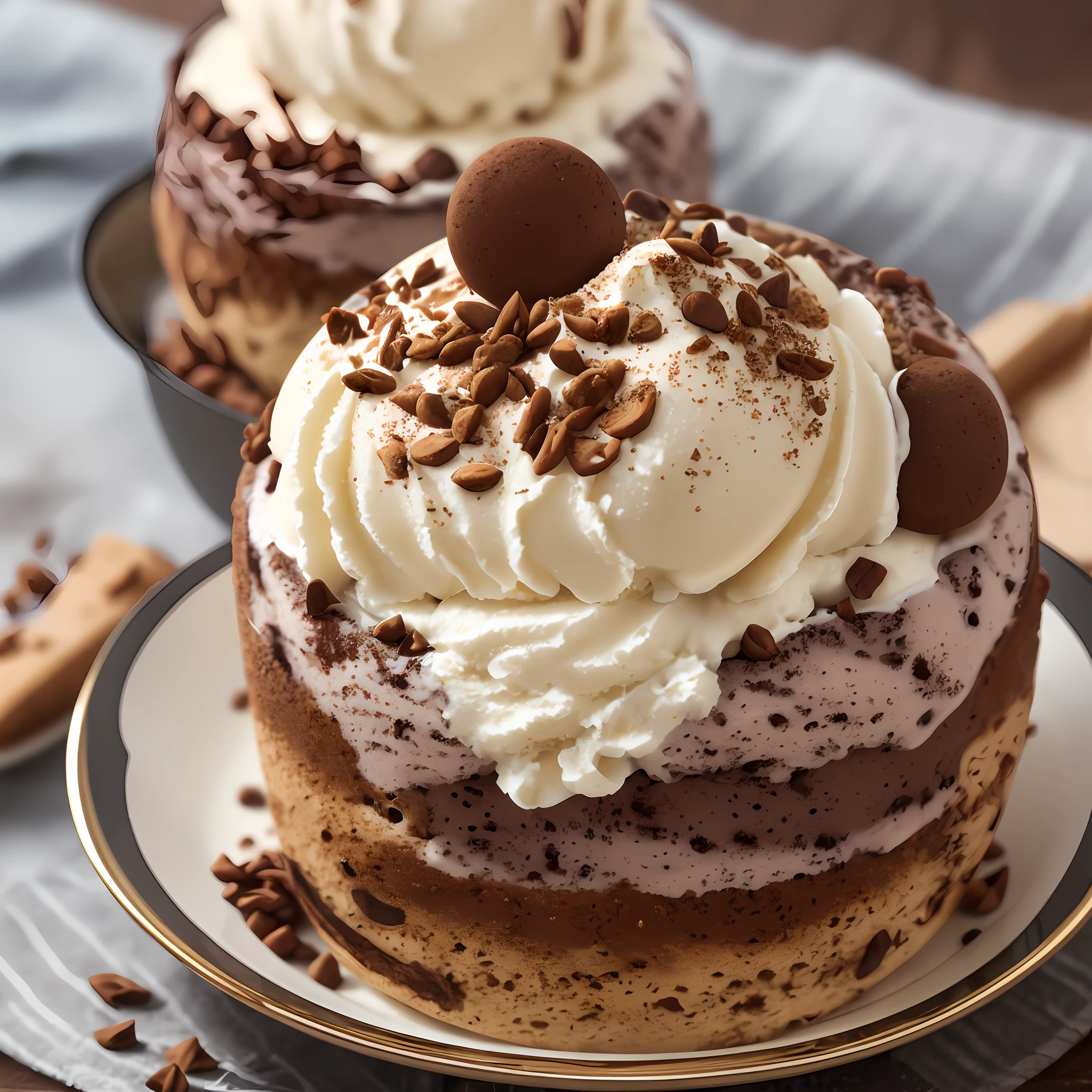 an elaborately designed and presented never before made ice cream , professional photography --auto --s2