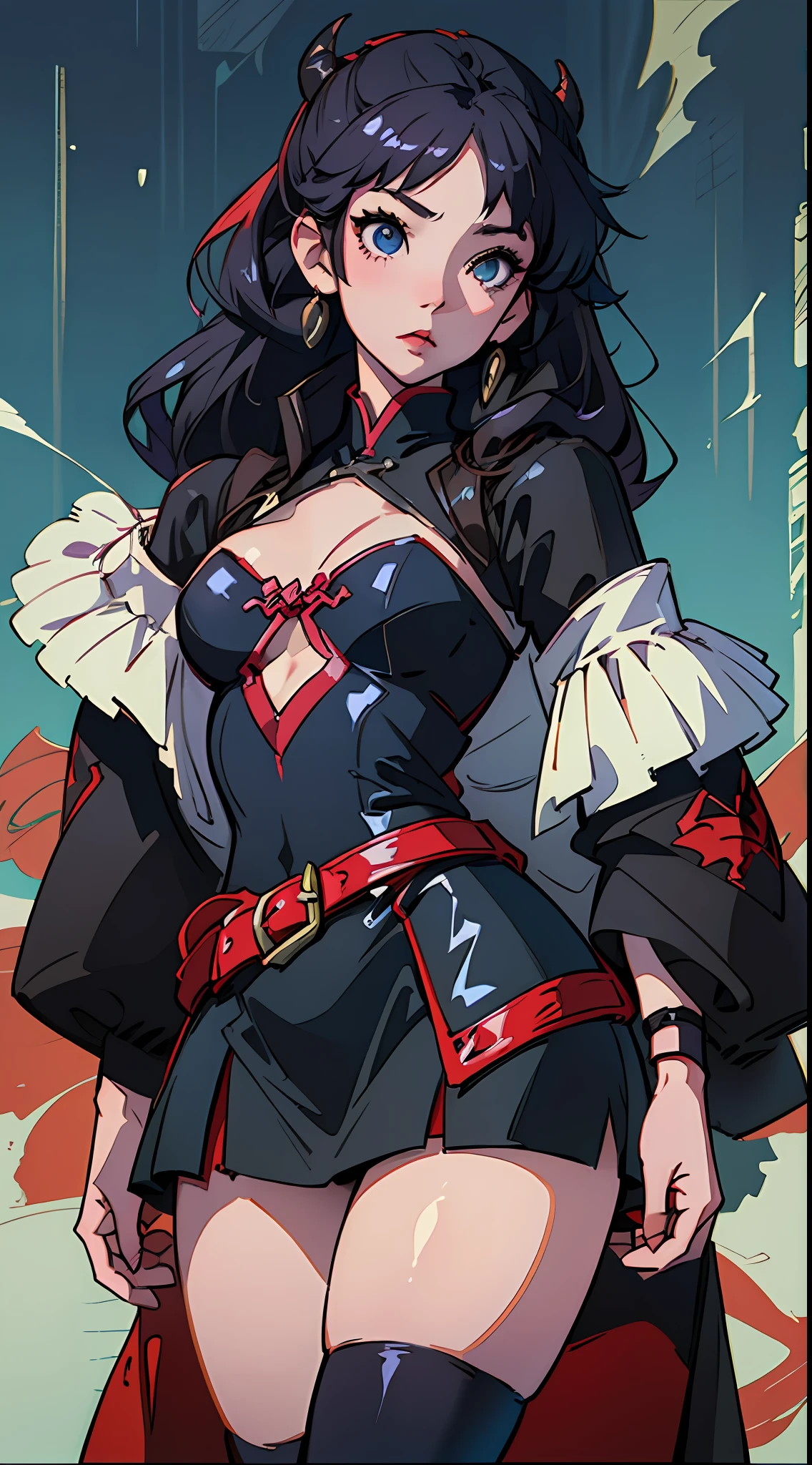 Anime - Style illustration of a woman in a black cape and a crow, Guweiz in Pixiv ArtStation, Guweiz on ArtStation Pixiv, Extremely detailed Artgerm, trending on artstation pixiv, seductive anime girls, gothic maiden anime girl, Artgerm on ArtStation Pixiv, demon anime girl, 8K high quality detailed art