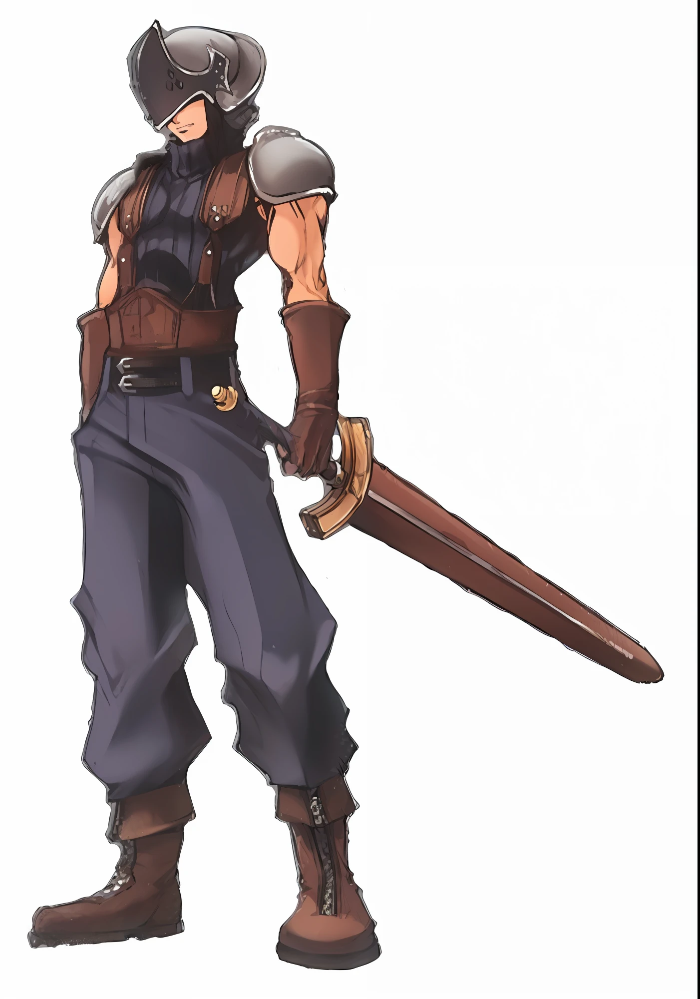 (Masterpiece : 1,8), 64k quality, final fantasy artwork concept, detailed manga eyes, detailed hair, detailed clothes, detailed body, cleaner designs, detailed face pronounced, shiny objects like jewels, see creases on clothes, more coherent clothing, more rounded eyes transparent liquid globular, more colors, more coherent clothing , correct the features of the clothes, better eyes contour, better shoulders, really colorful, coarser line, black line, finishing . (coarser line) (black line) (homogeneous rendering: 1.3)