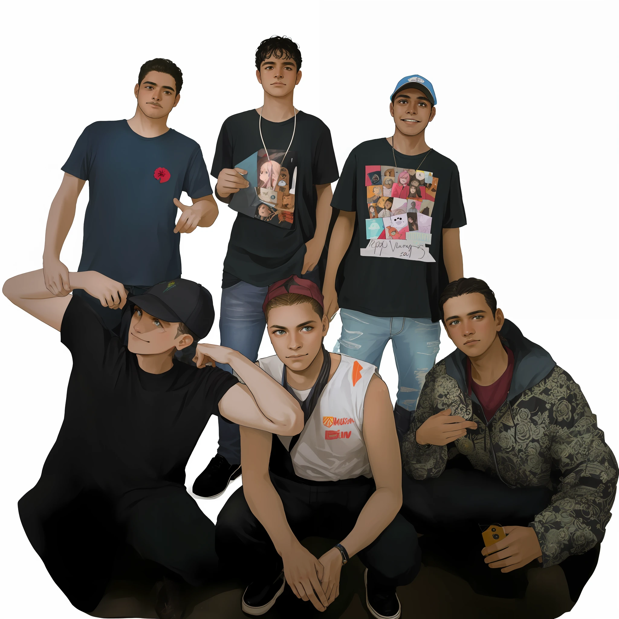 there are a group of people posing for a picture together, taken in the early 2020s, foto de grupo, tomada em 2 0 2 0, Foto promocional da banda, Promo da banda, Foto promocional, Foto de um ensaio promocional, Fotografia tirada em 2 0 2 0, Ensaio Promocional, foto promocional, grupo de pessoas em um quarto escuro, Retrato de uma gangue cor-de-rosa