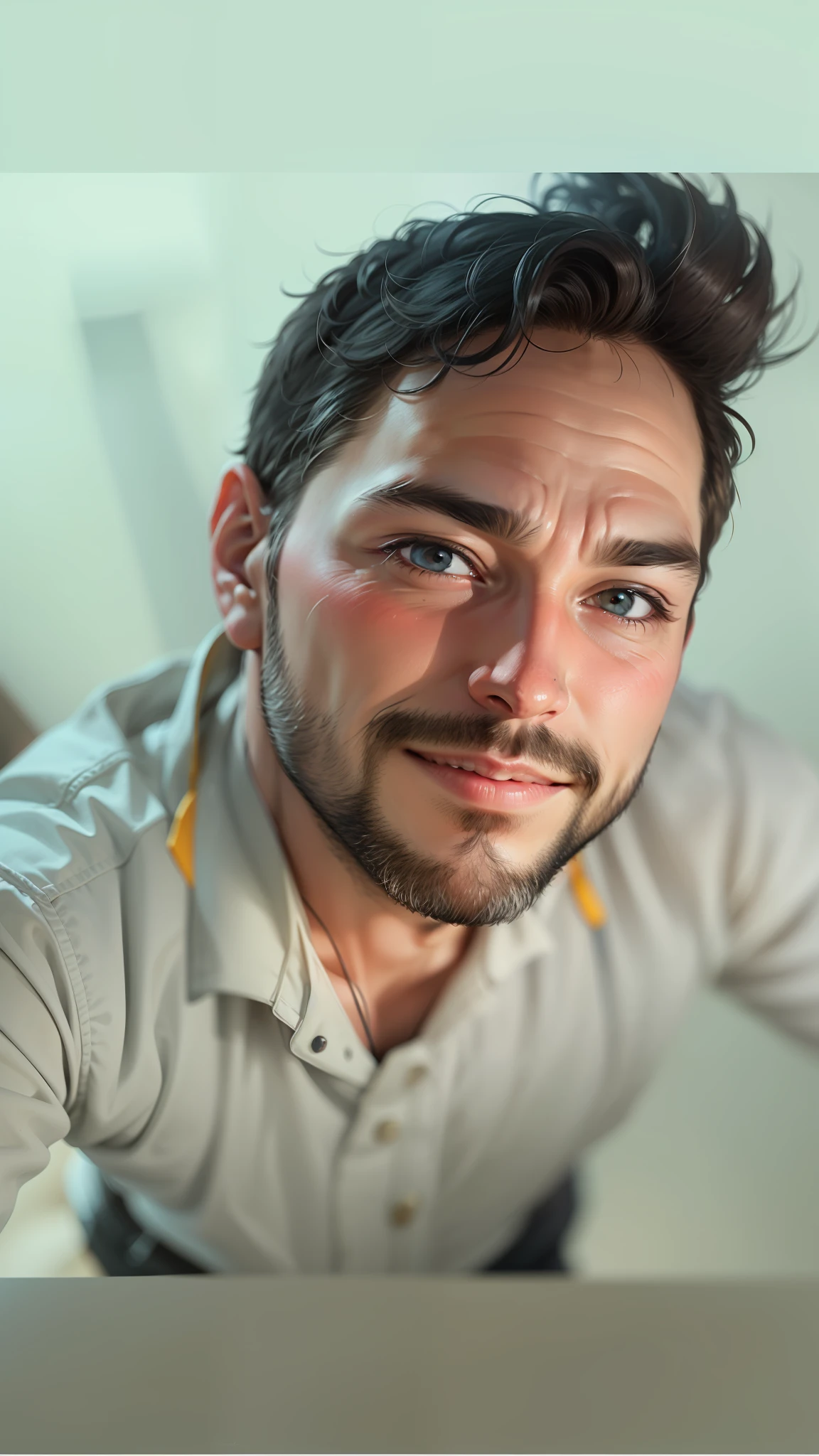 A 30-year-old man, black eyes.