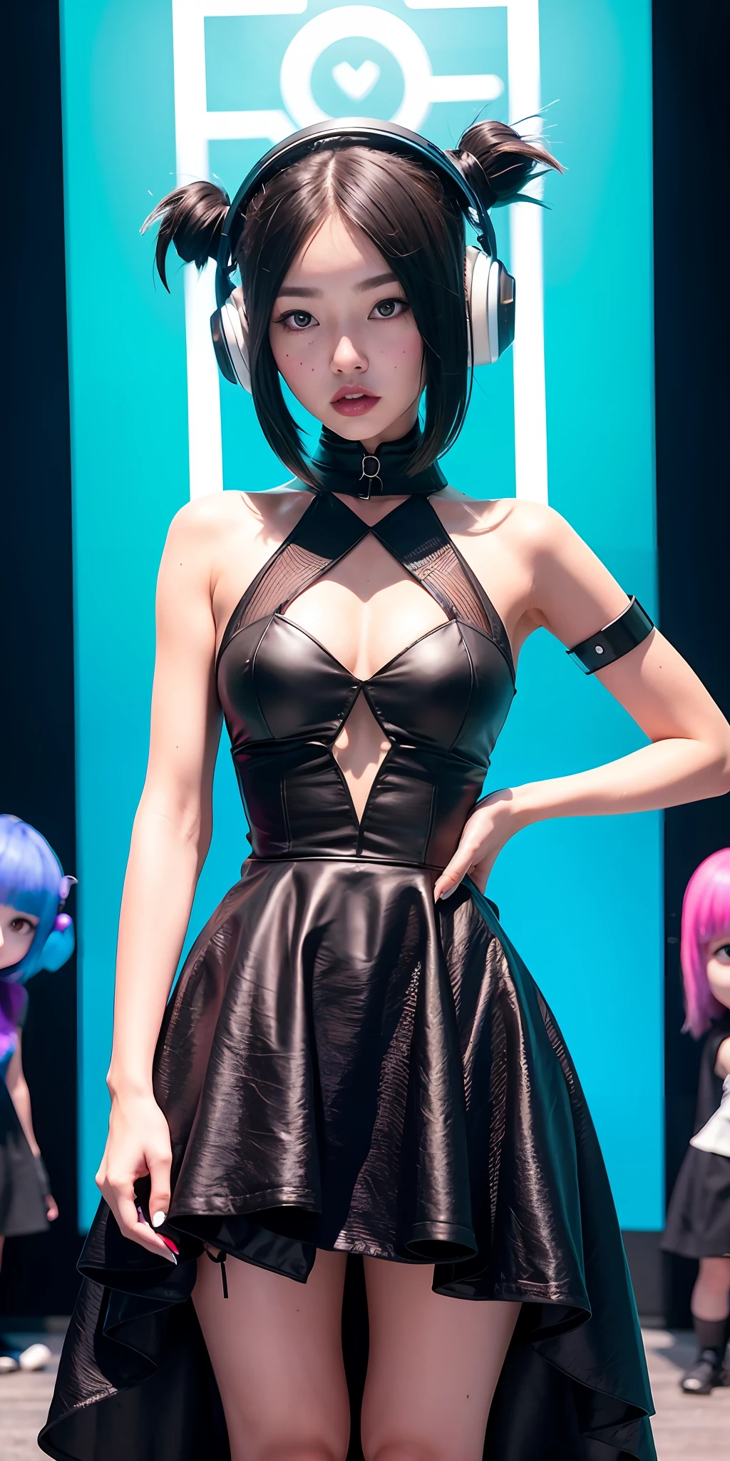 SeaArt Robot
Expansion
14:56:56
Two women in black dresses and headphones standing next to each other, IMVU, ☁🌪🌙👩🏾, inspirado em Wang Duo, gothic aesthetic, neo goth, inspirado em Sim Sa-jeong, goth girl aesthetic, Cyberpunk))))), e-menina, E - Menina, darkwave goth aesthetic, cruel korean goth girl, anime vibes, gothic aesthetic, goth vibe, lindas, realista, are from the game zepeto, Features of Zepeto, as duas com cabelo escuro