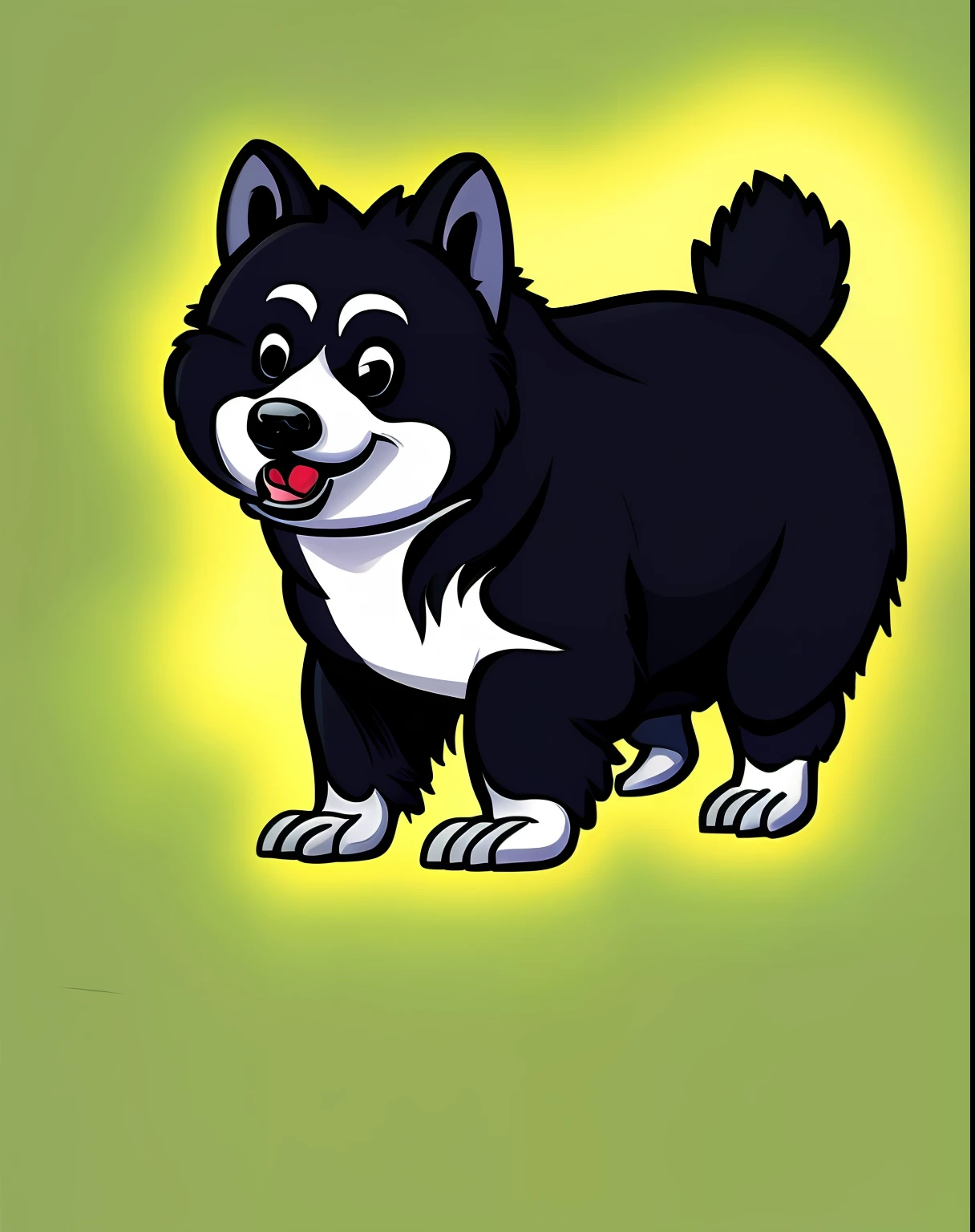 Vector-art of a  (Utonagan: 1.3), loyal, happy, intelligent, lively, devoted, expressive, energetic, playful, quick, strongwilled, good-natured, running on a beach, white background.