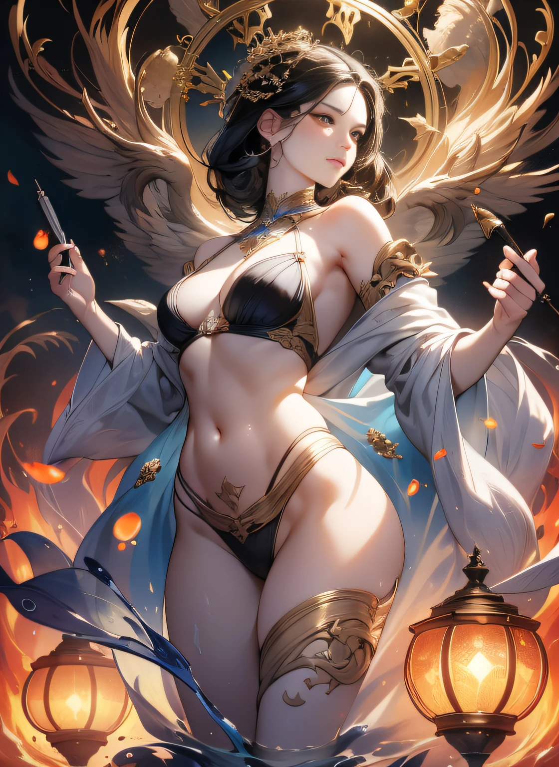 cloudy night sky storm, sunset red clouds storm cloudy, rough sea, psychedelic waves, skin and clothes wet with water, drops of water, floating bubbles, magical lights,face by tom bagshaw art station,, Moon Goddess, Full Length Figure, Contemptuous Gaze, Detailed Face, (Naked: 1.4), (See-Through Lingerie: 1.3), Gold Decoration, Black Plain Background, High Contrast, Masterpiece, Best Quality, Best Quality, Cinematic Lighting, Photorealistic,Goddess maiden, gorgeous, splashing, flame, flowing pen and ink,view of pubic hair,Goddess maiden, gorgeous, splashing, flame, flowing pen and ink,full female body, beautiful caucasian girl close-up, body in dynamic movement, oil, digital art, splash, full body,art by Sakimichan,oriental mandala tattoo, fractal background, silver and gold and bronze spirit, natural skin moistened with water, slight smile, view from below, perfect golden eyes, long curly black hair, floating antique clock, lamp ancient, splash,seductive pose, visible pubic hair, breasts visible,full body, black hair, Transparent clothing, slight smile,Jean-Baptiste Monge style, bright, beautiful , splash, Glittering , cute and adorable, filigree, , rim lighting, lights, extremely , magic, surreal, fantasy, digital art, , wlop, artgerm and james jean,floating antique clock, lamp ancient, splash,floating antique clock,face by tom bagshaw art station, view from below,